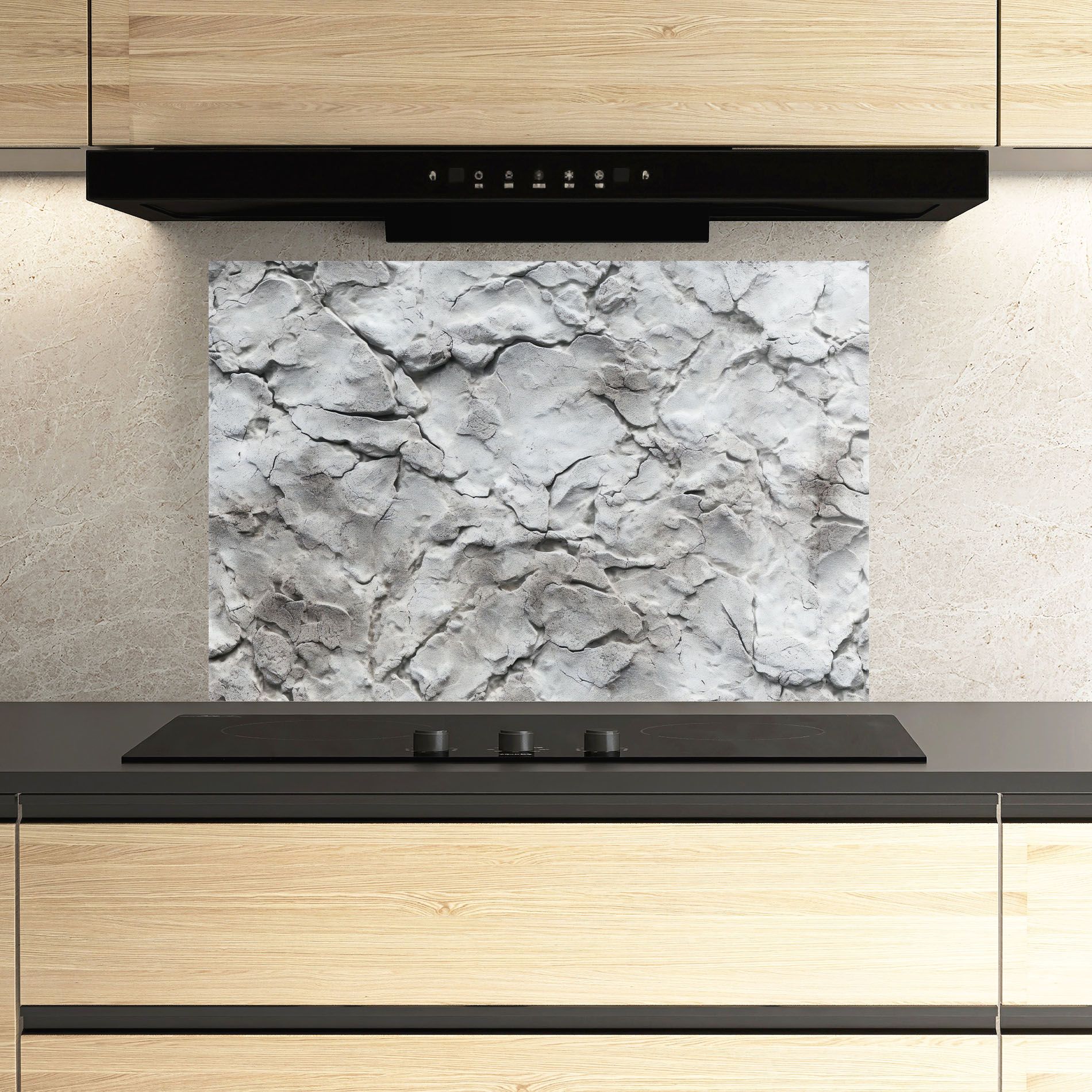 Texture Gray Stone Wall mockup 3