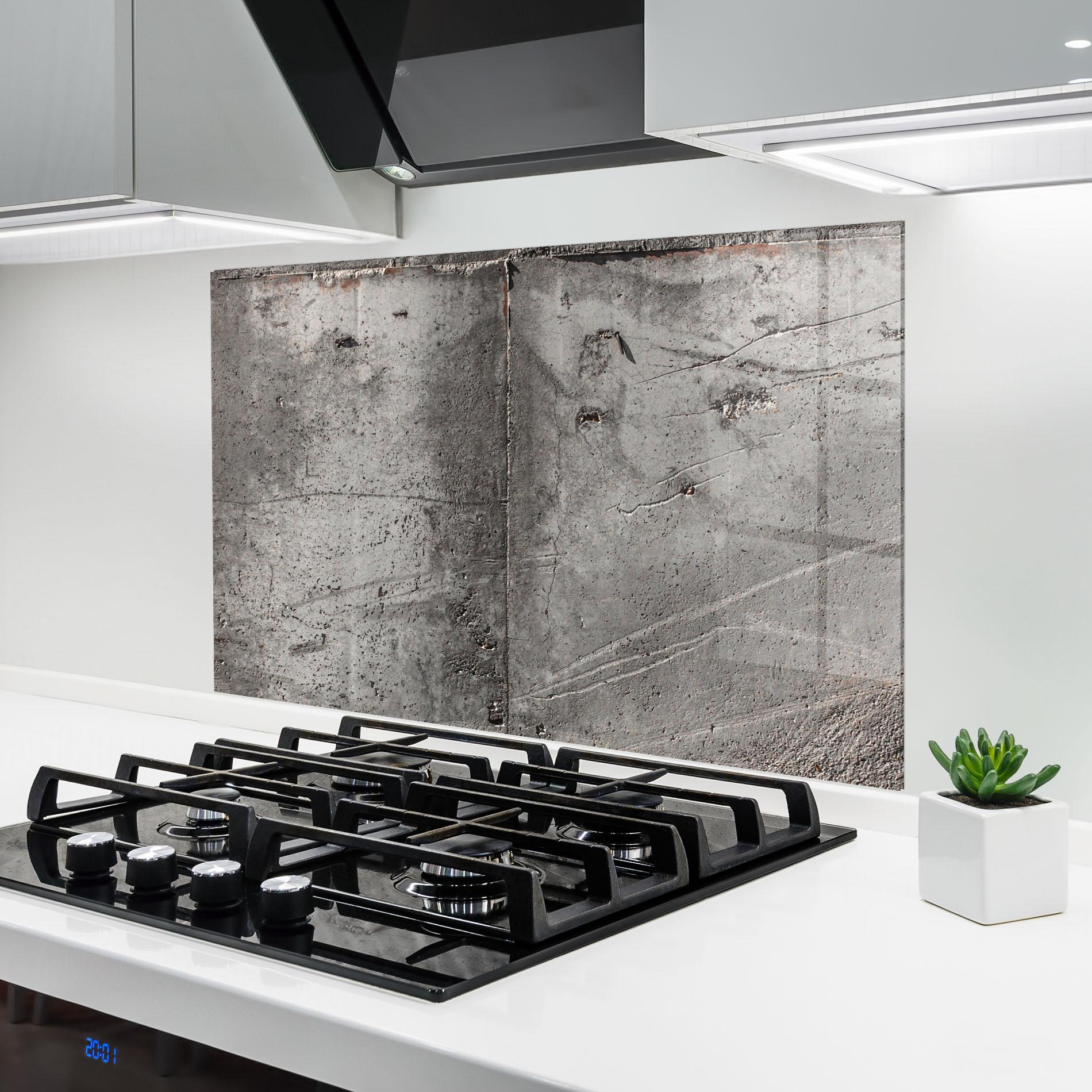 Panou Sticla Bucatarie Brown Ciment mockup 6