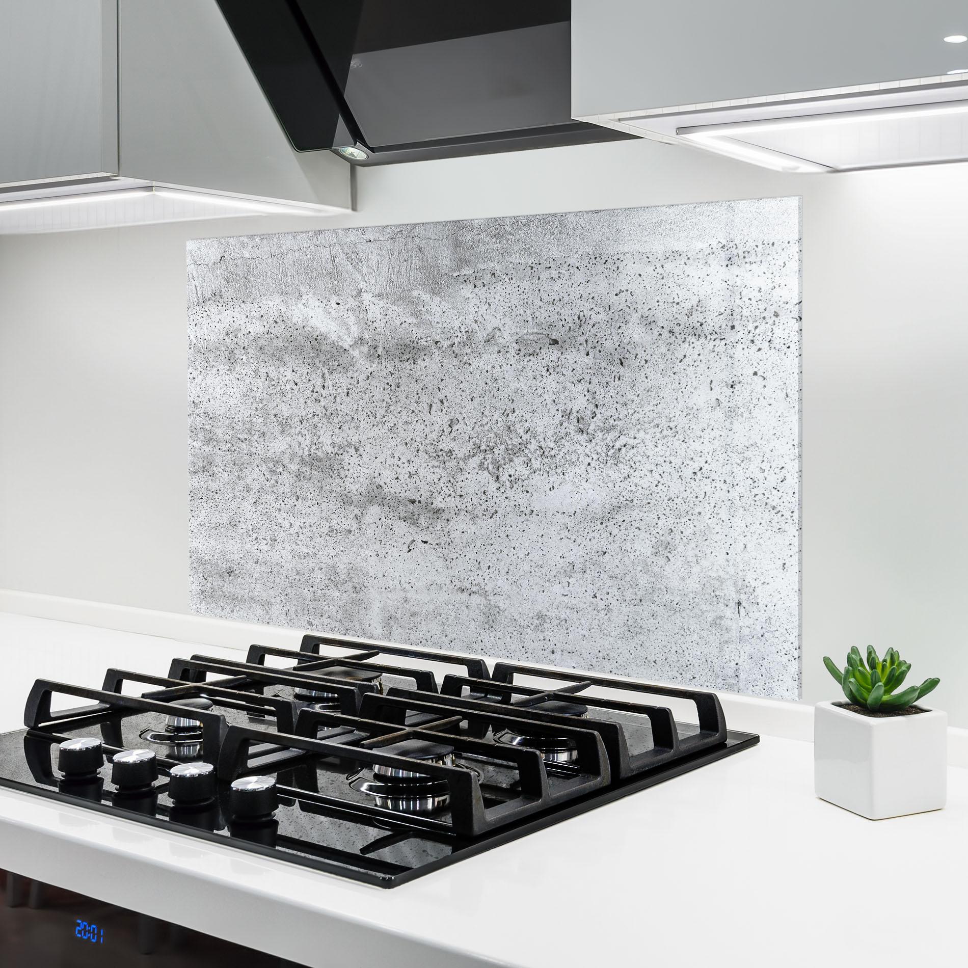 Panou Sticla Bucatarie Cement Texture mockup 6