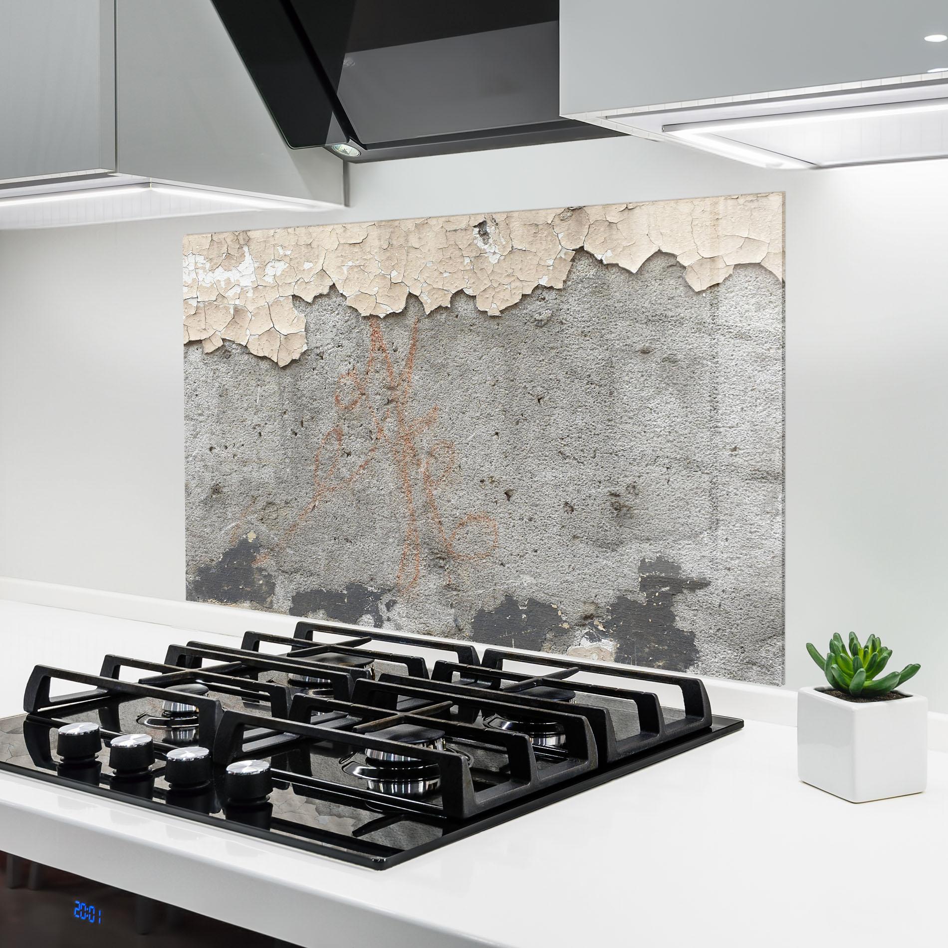 Panou Sticla Bucatarie Old Rusty Ciment mockup 6