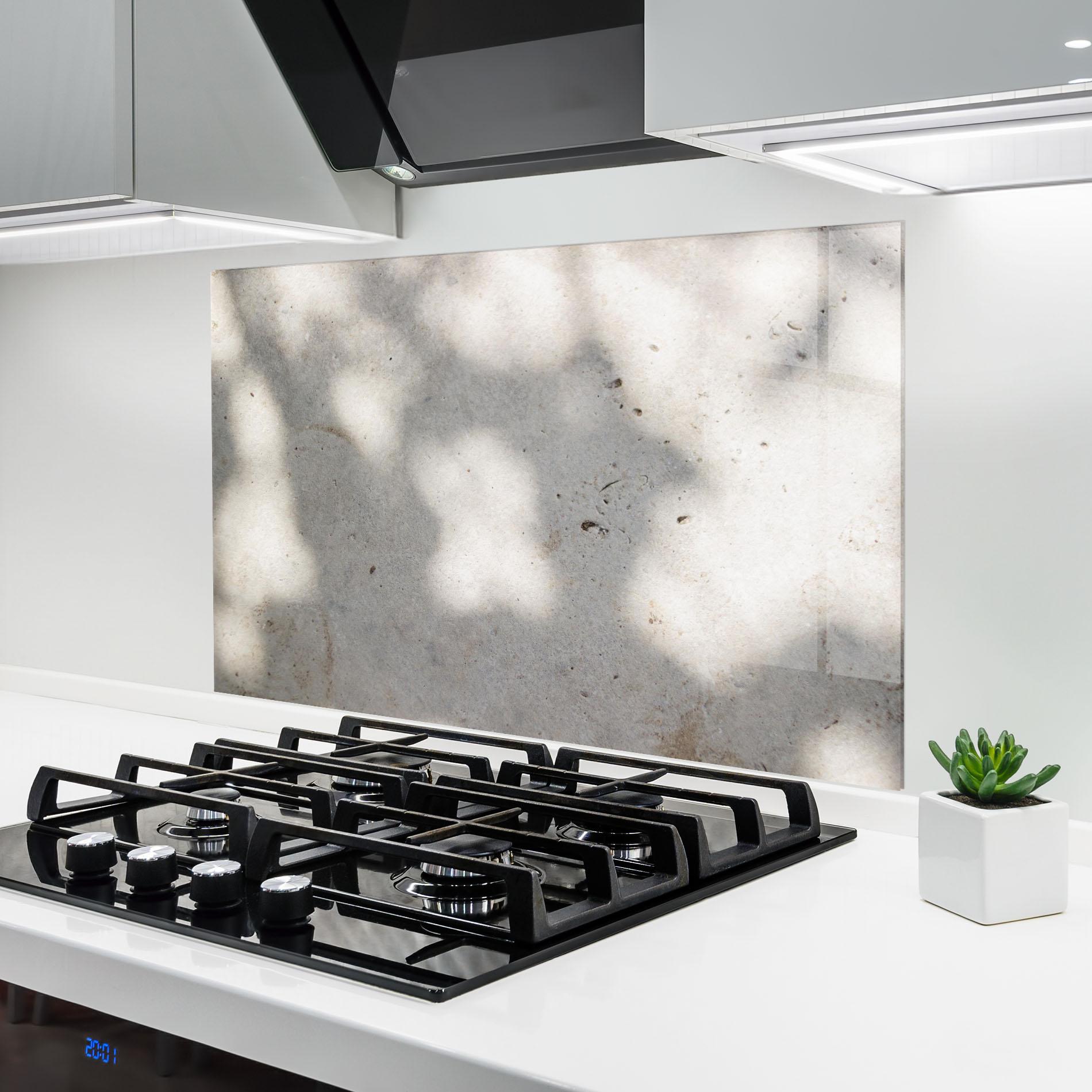 Panou Sticla Bucatarie Shadows On Cement mockup 6