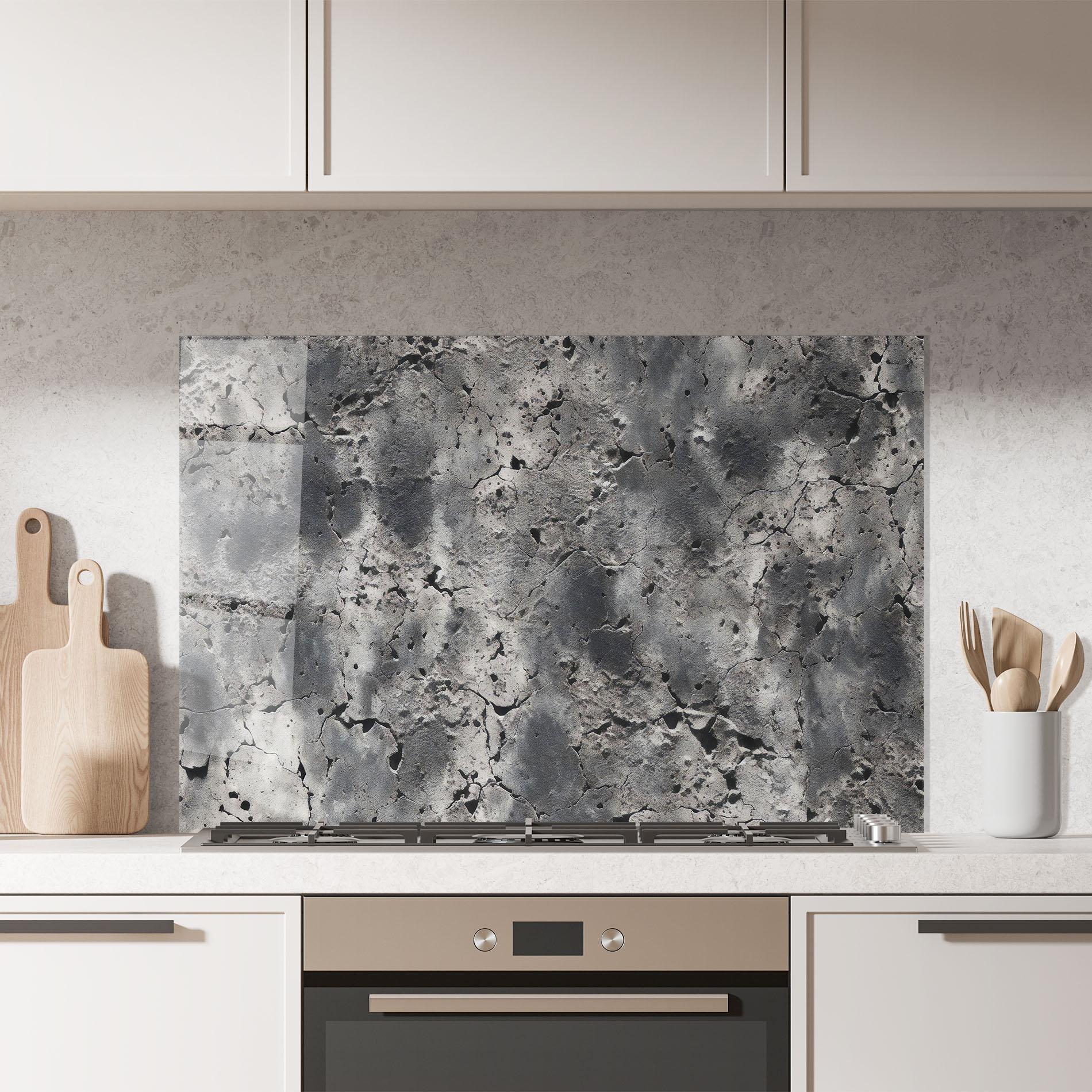 Panou Sticla Bucatarie Abstract Texture Concrete mockup 7