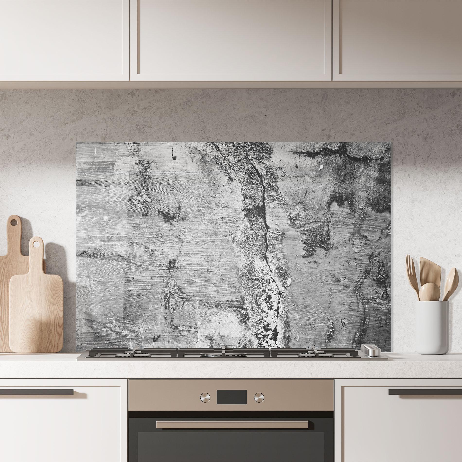 Panou Sticla Bucatarie Cement Surface mockup 7