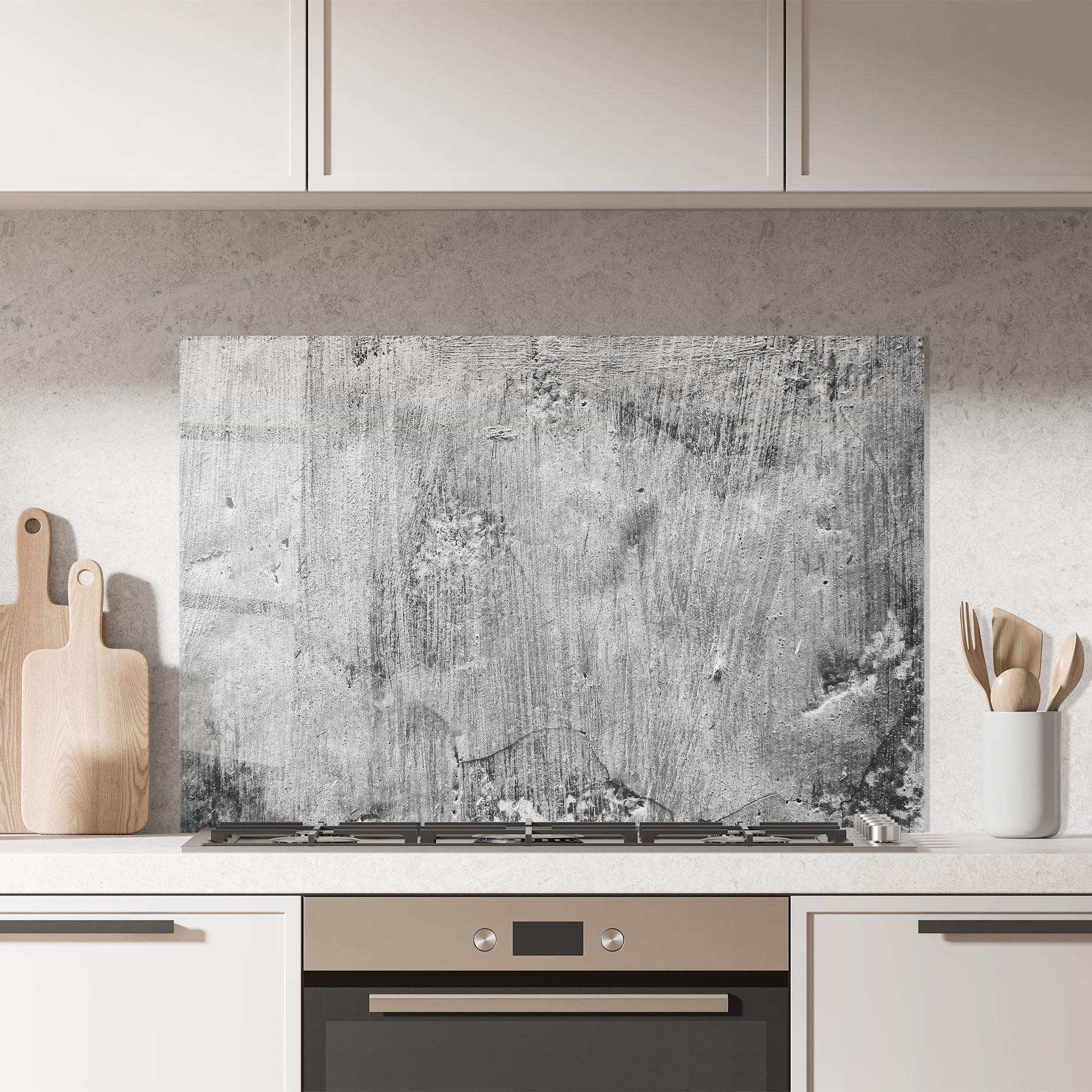 Panou Sticla Bucatarie Detail Cement mockup 7