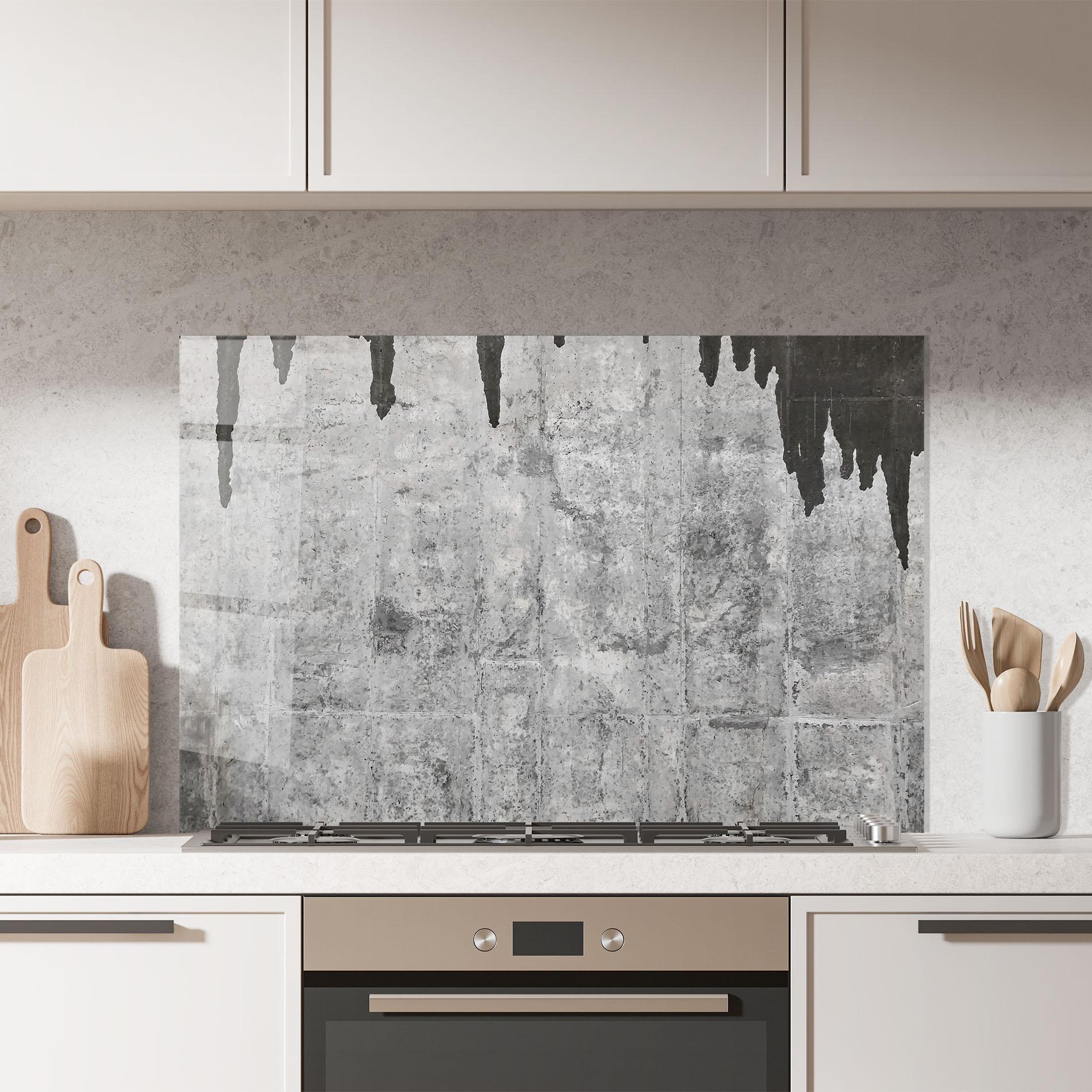 Panou Sticla Bucatarie Dirty Texture mockup 7