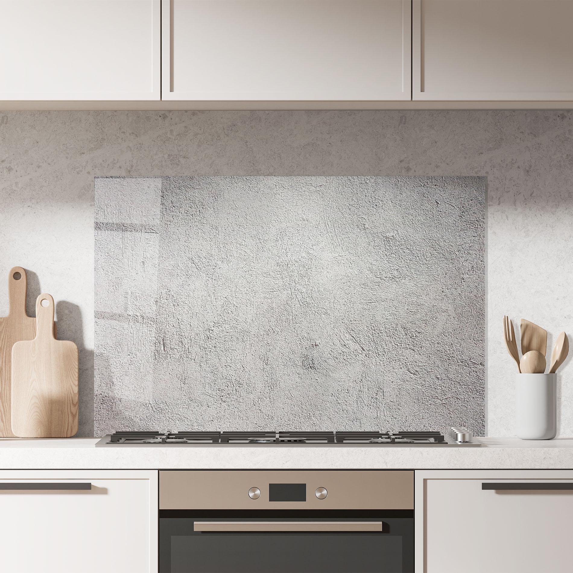 Panou Sticla Bucatarie Grey Texture Ciment mockup 7