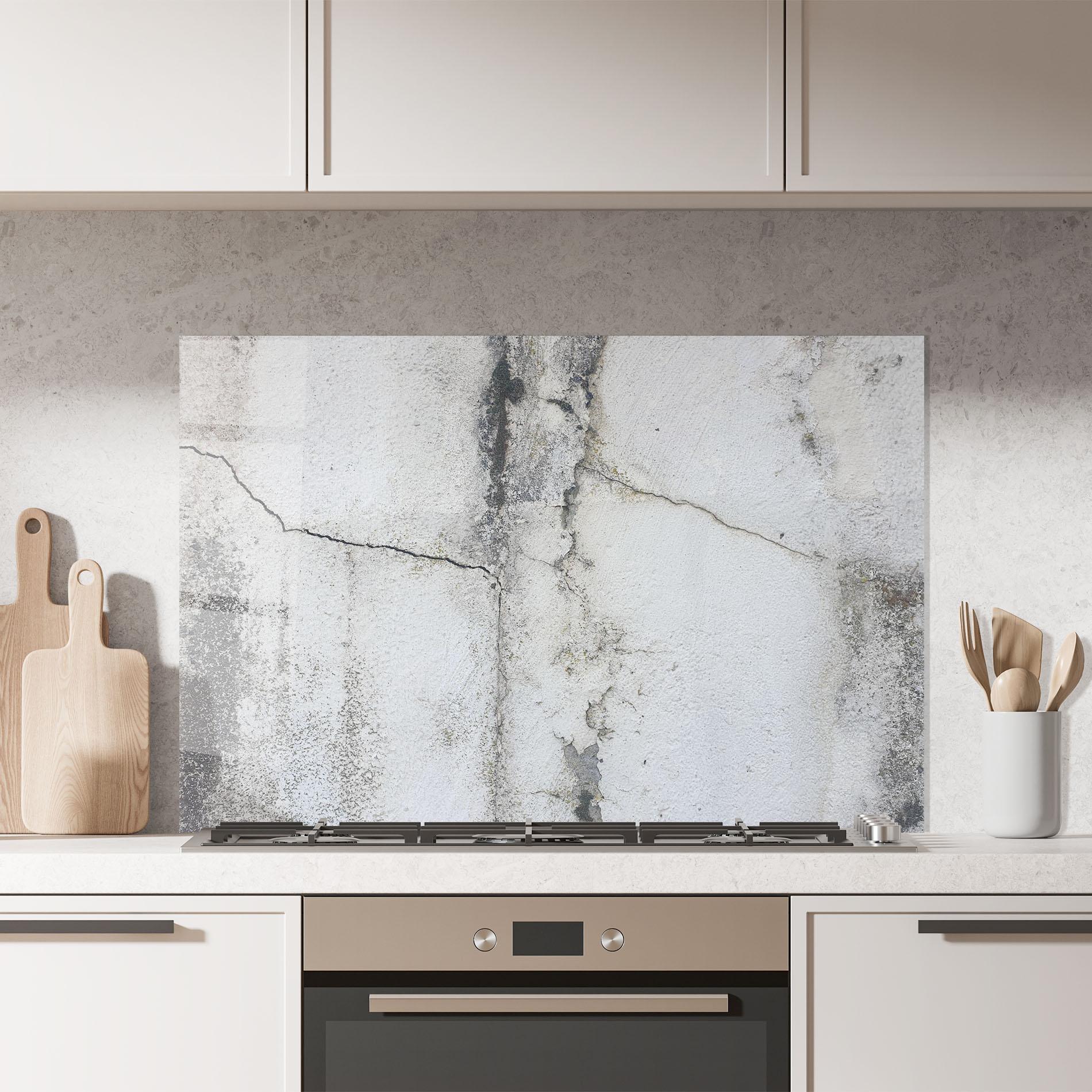 Panou Sticla Bucatarie Little Cracks Ciment mockup 7