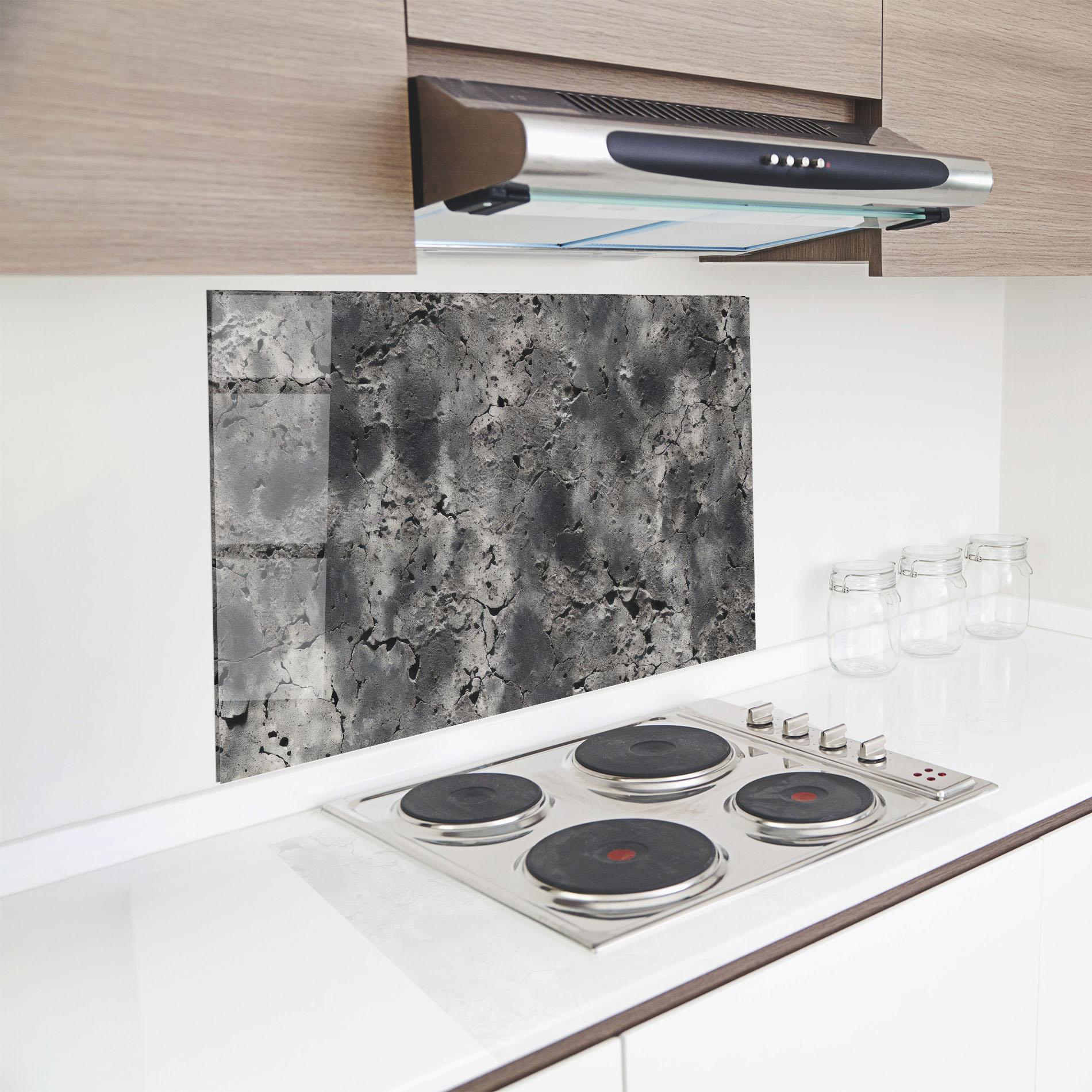 Panou Sticla Bucatarie Abstract Texture Concrete mockup 8