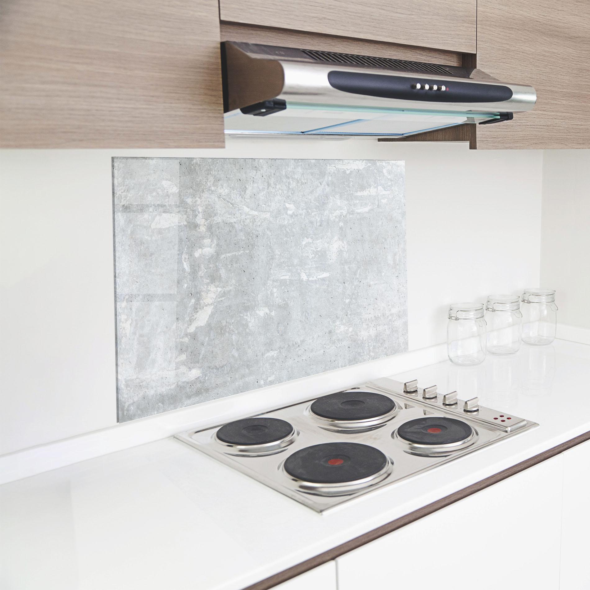 Panou Sticla Bucatarie Bright Ciment Texture mockup 8