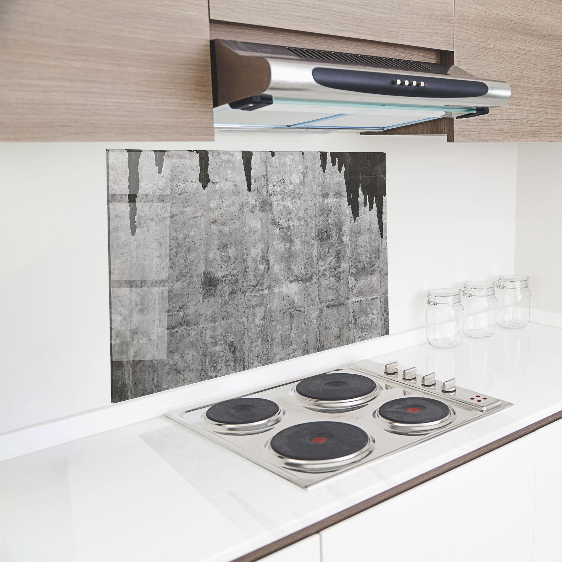 Panou Sticla Bucatarie Dirty Texture mockup 8