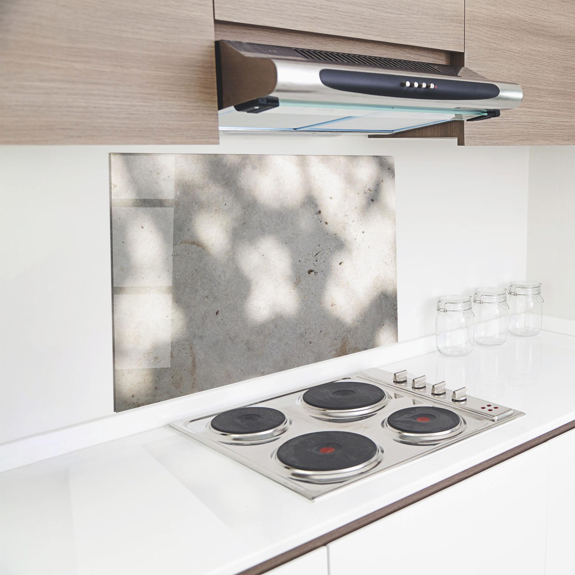 Panou Sticla Bucatarie Shadows On Cement mockup 8