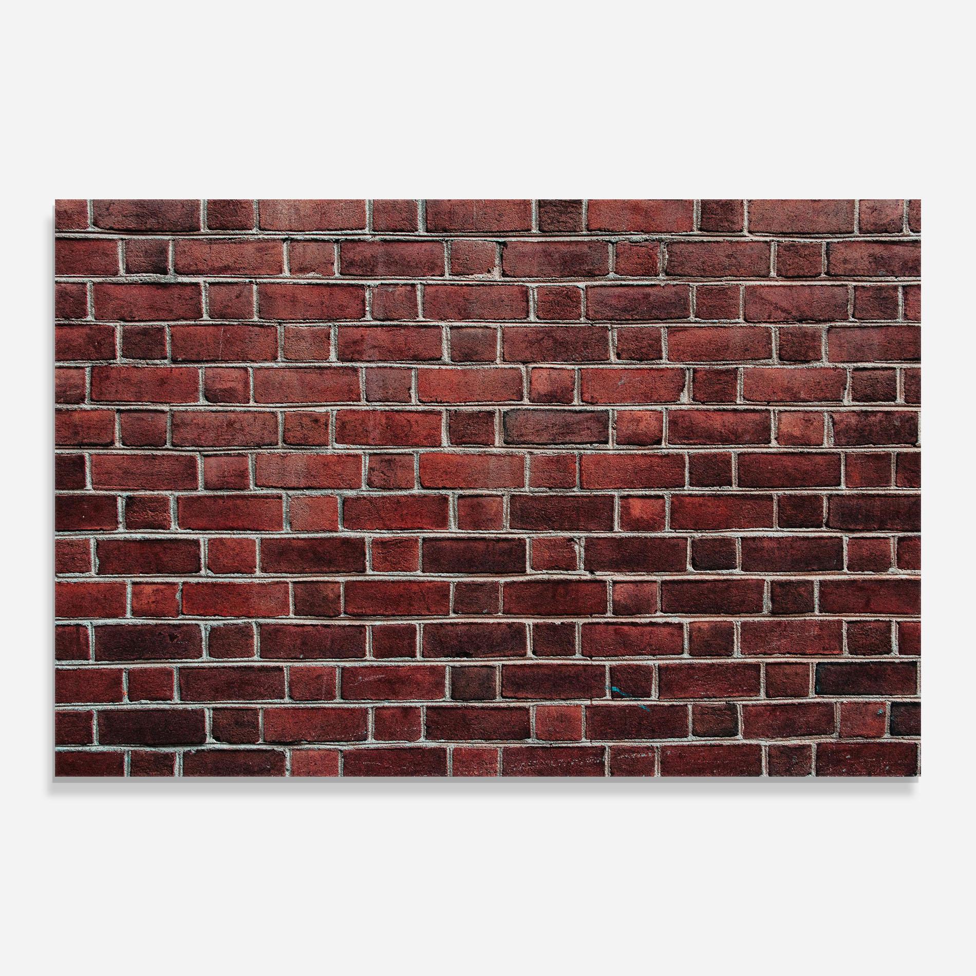 Panou Sticla Bucatarie Burgundy Bricks mockup 0