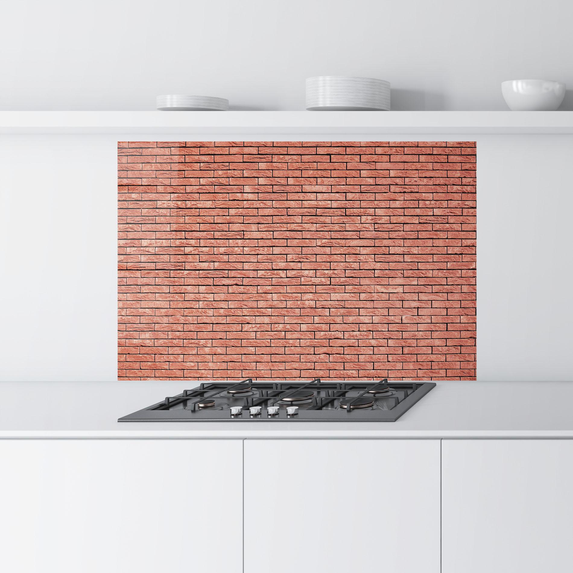 Panou Sticla Bucatarie Bricks Pattern mockup 9