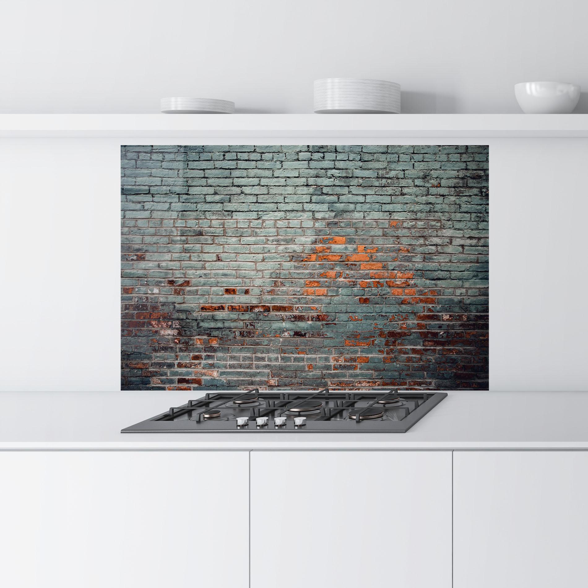 Panou Sticla Bucatarie Colorful Bircks mockup 9