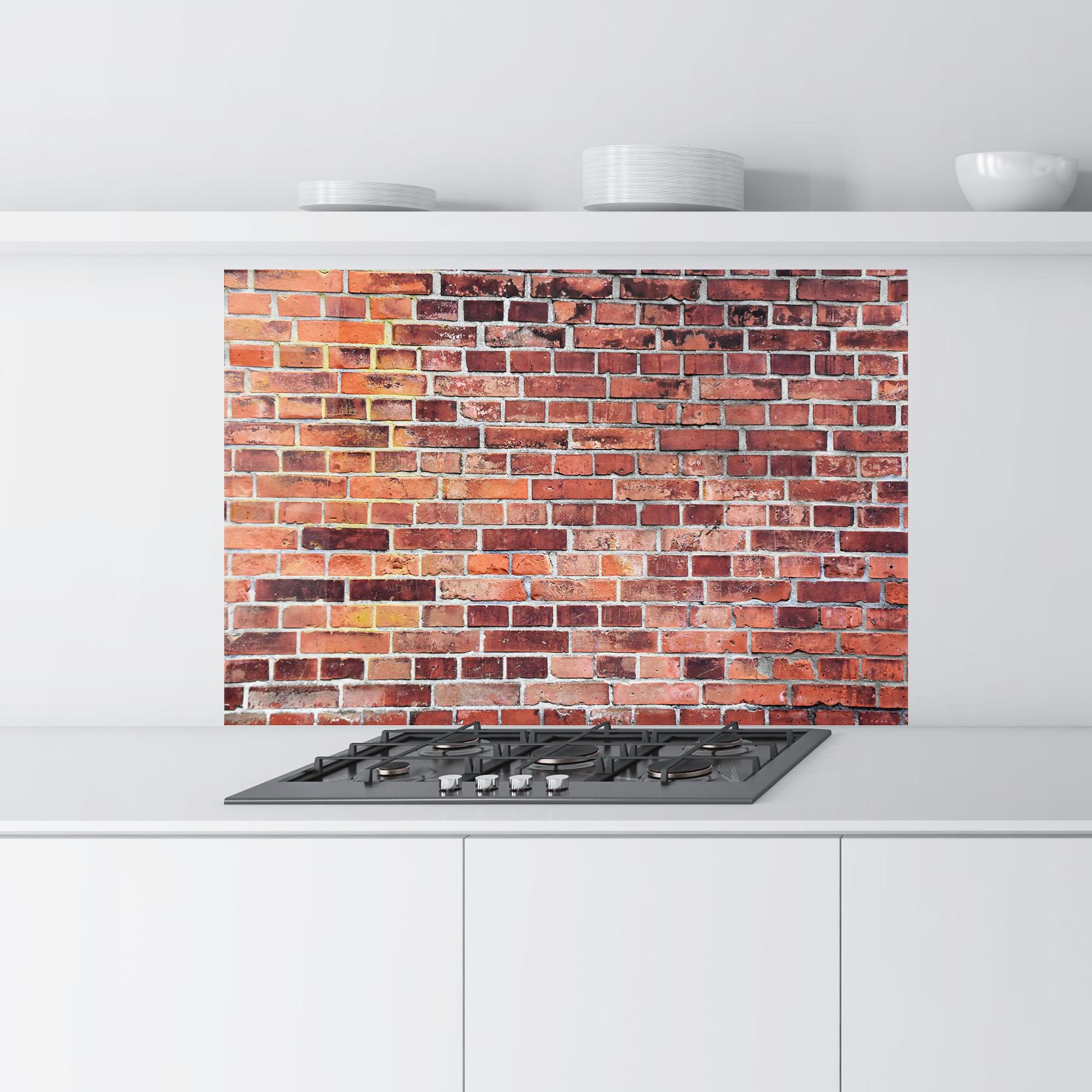 Panou Sticla Bucatarie Dirty Bricks mockup 9