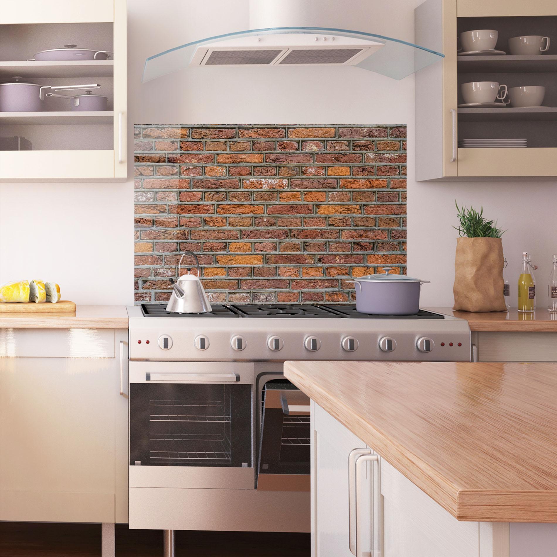 Panou Sticla Bucatarie Autumn Bricks mockup 1