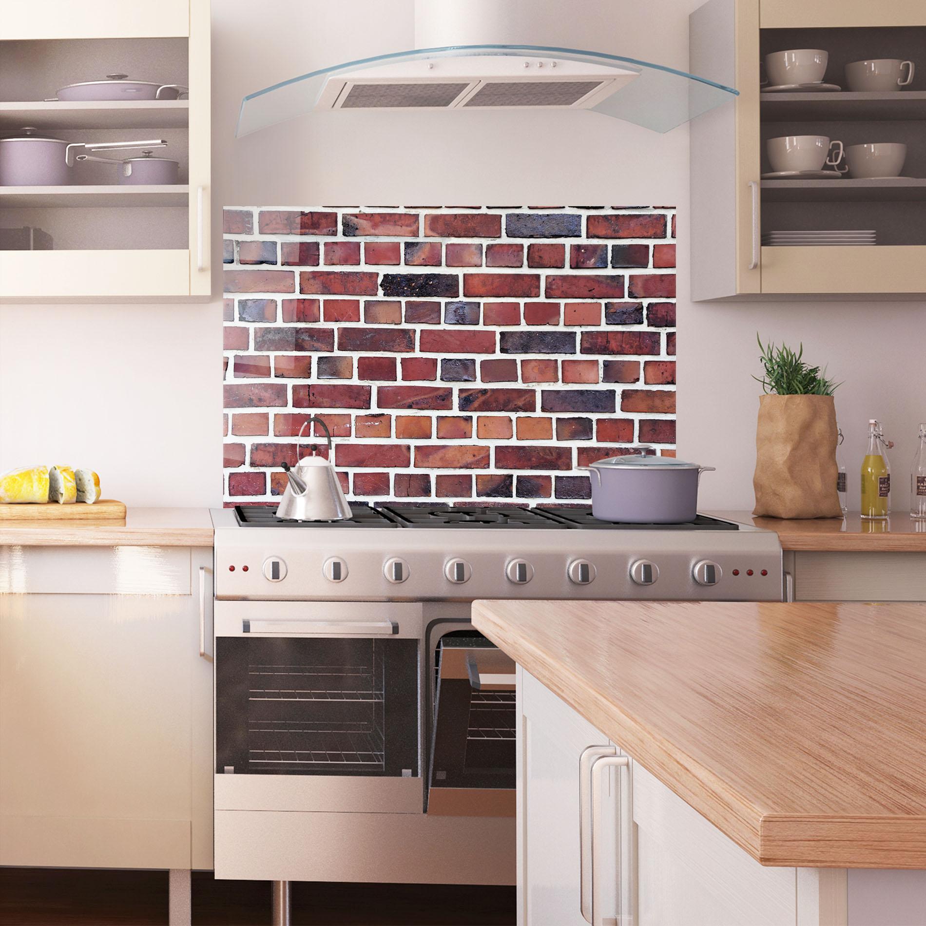 Panou Sticla Bucatarie Colorful Bricks 2 mockup 1