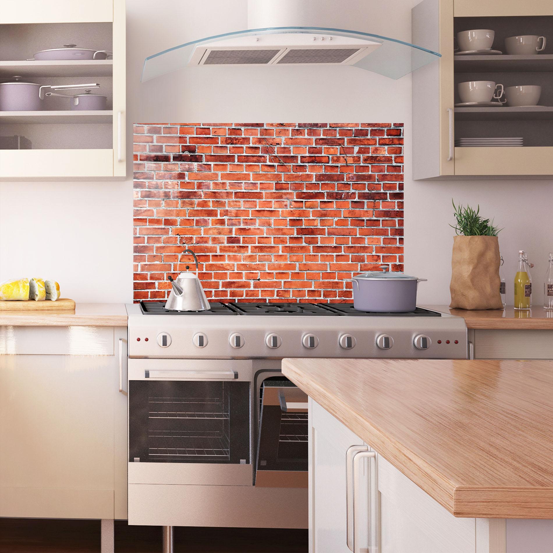 Panou Sticla Bucatarie Structure Bricks mockup 1