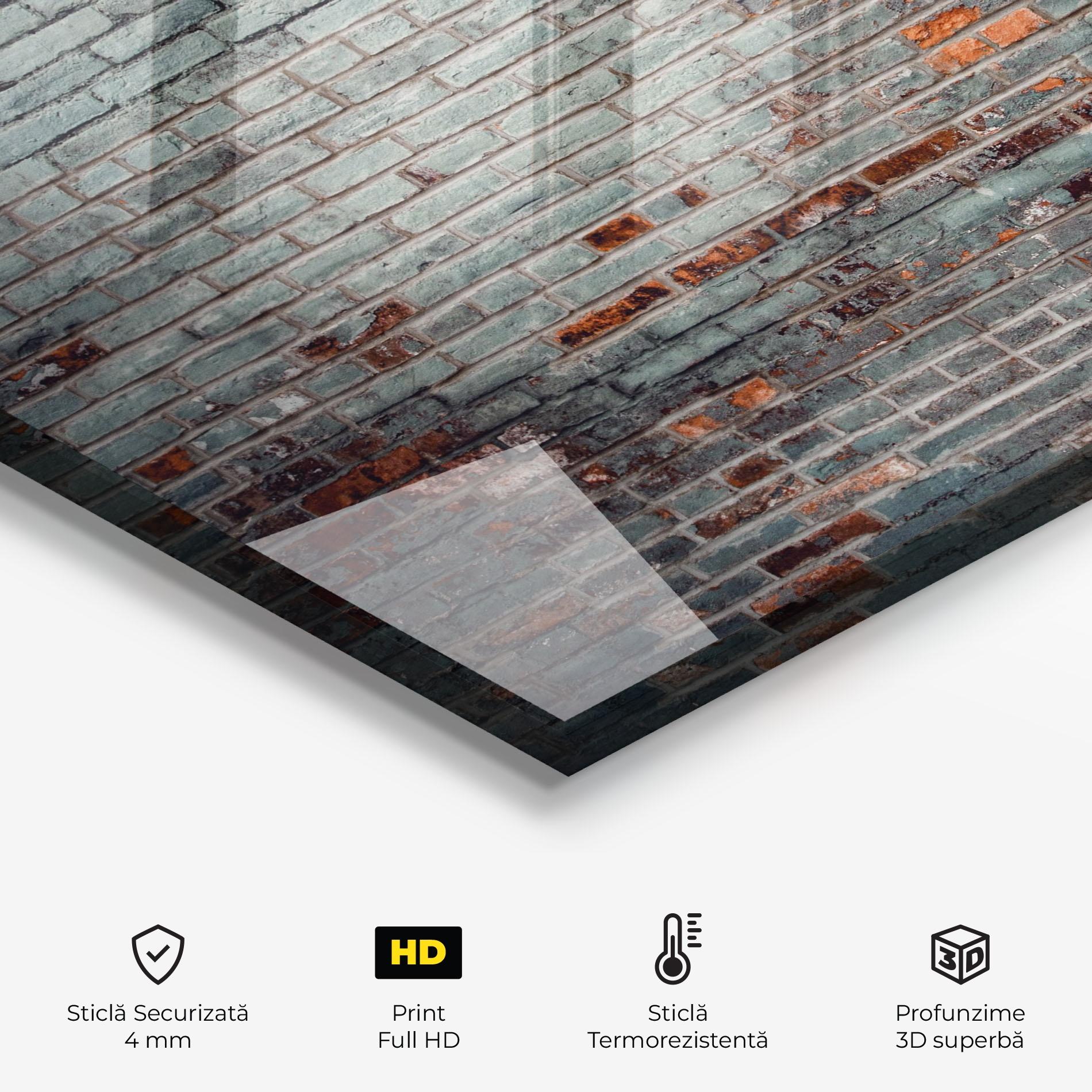 Panou Sticla Bucatarie Colorful Bircks mockup 2