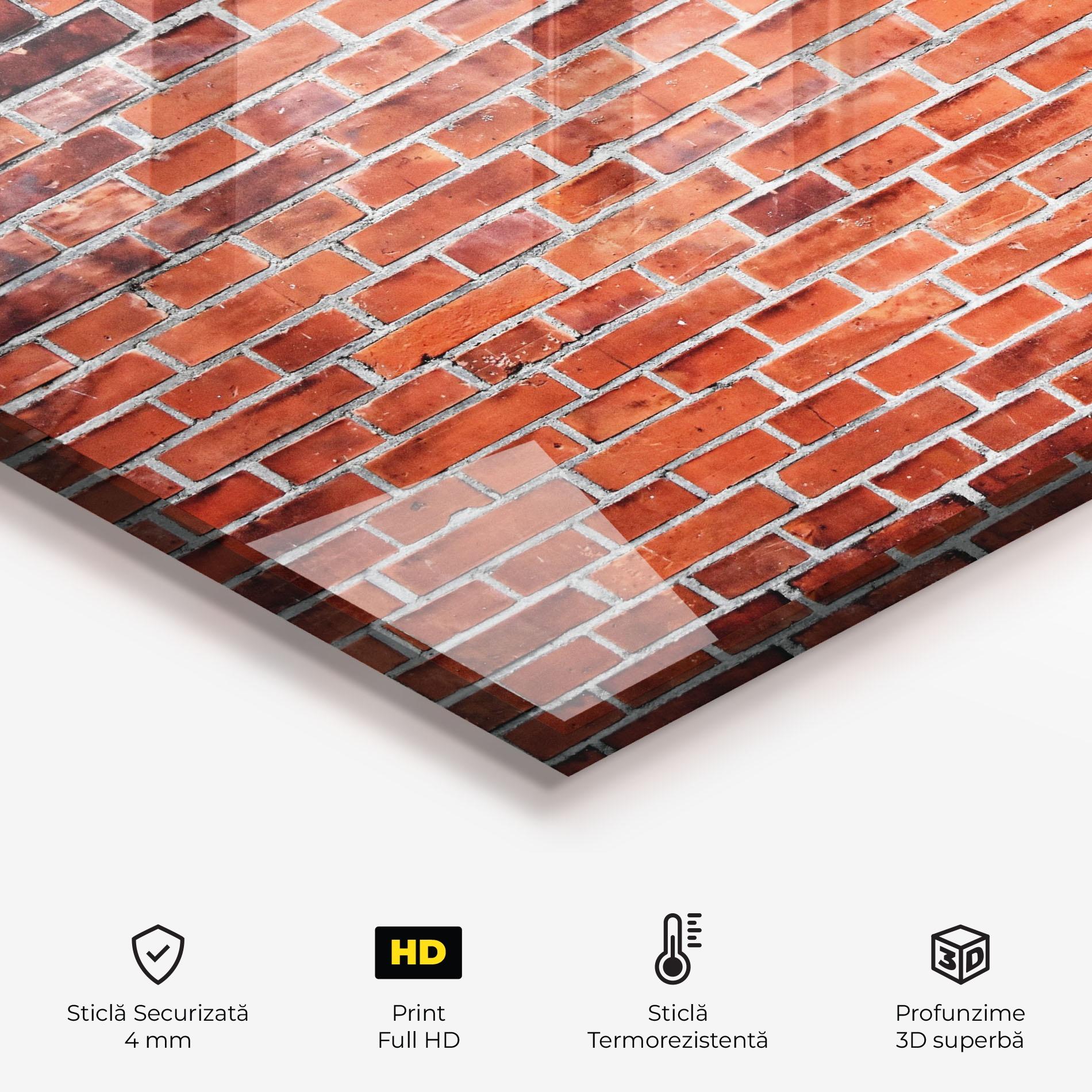 Panou Sticla Bucatarie Structure Bricks mockup 2