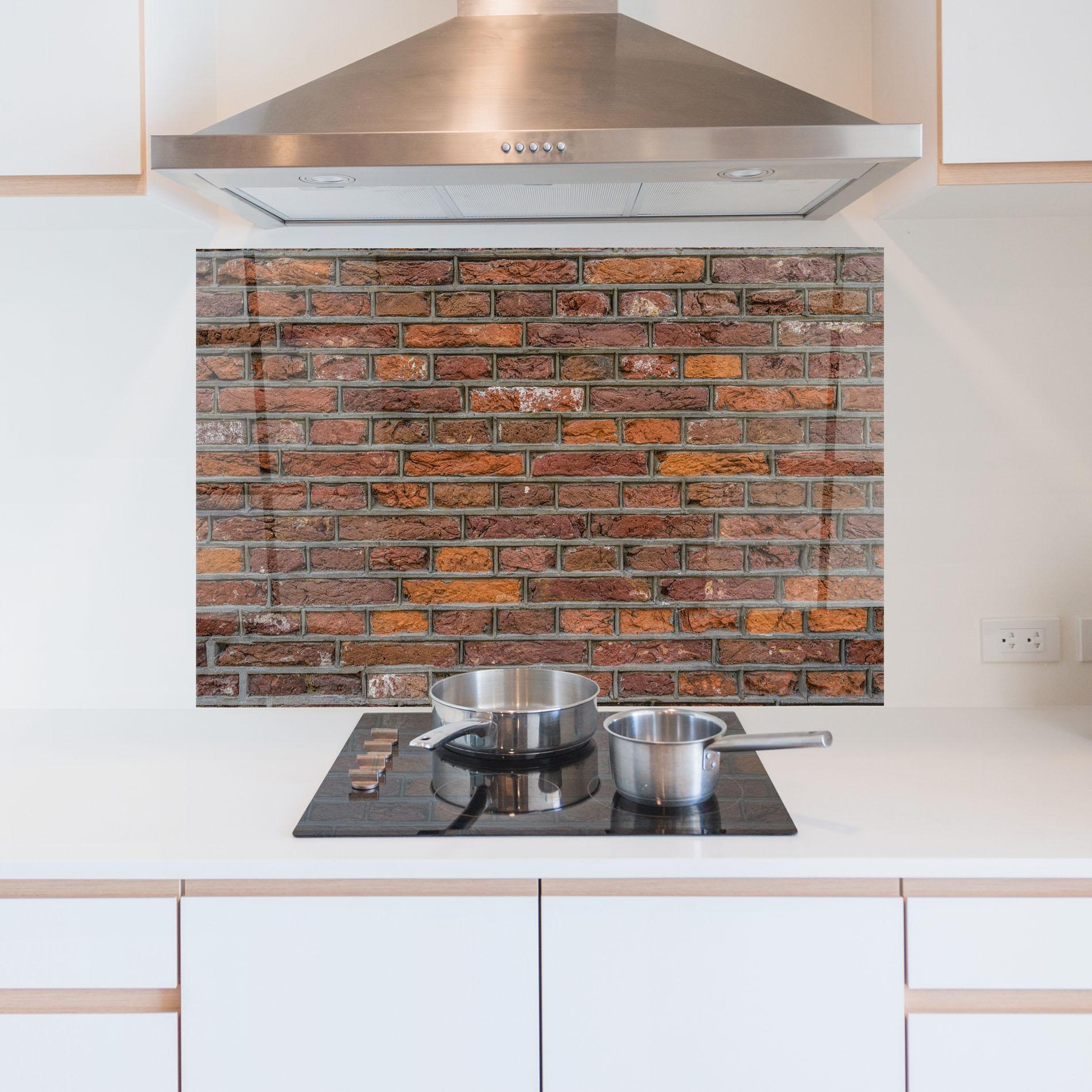 Panou Sticla Bucatarie Autumn Bricks mockup 5