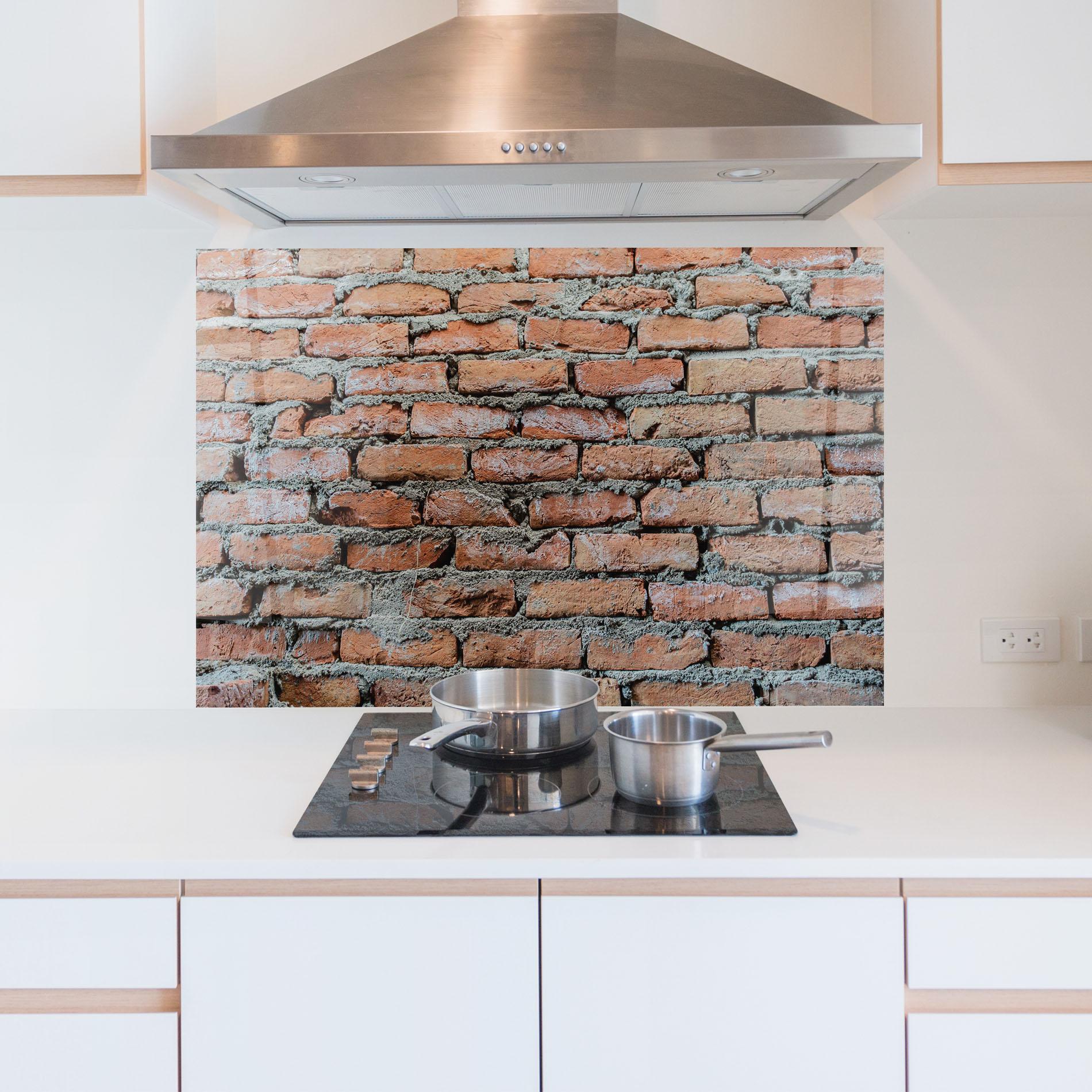Panou Sticla Bucatarie Bricks With Ciment 2 mockup 5