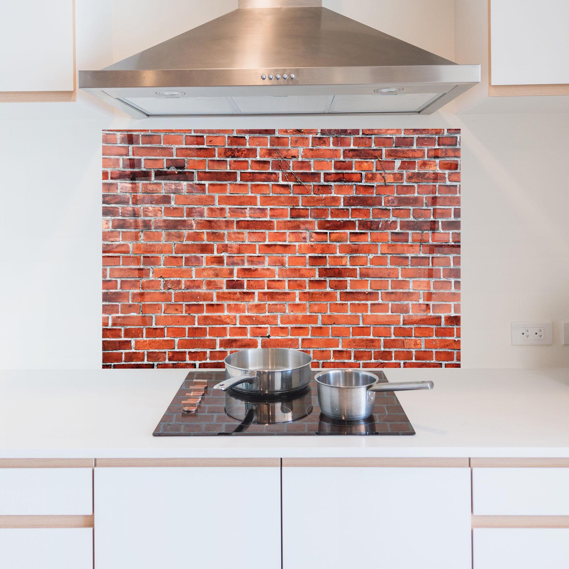 Panou Sticla Bucatarie Structure Bricks mockup 5