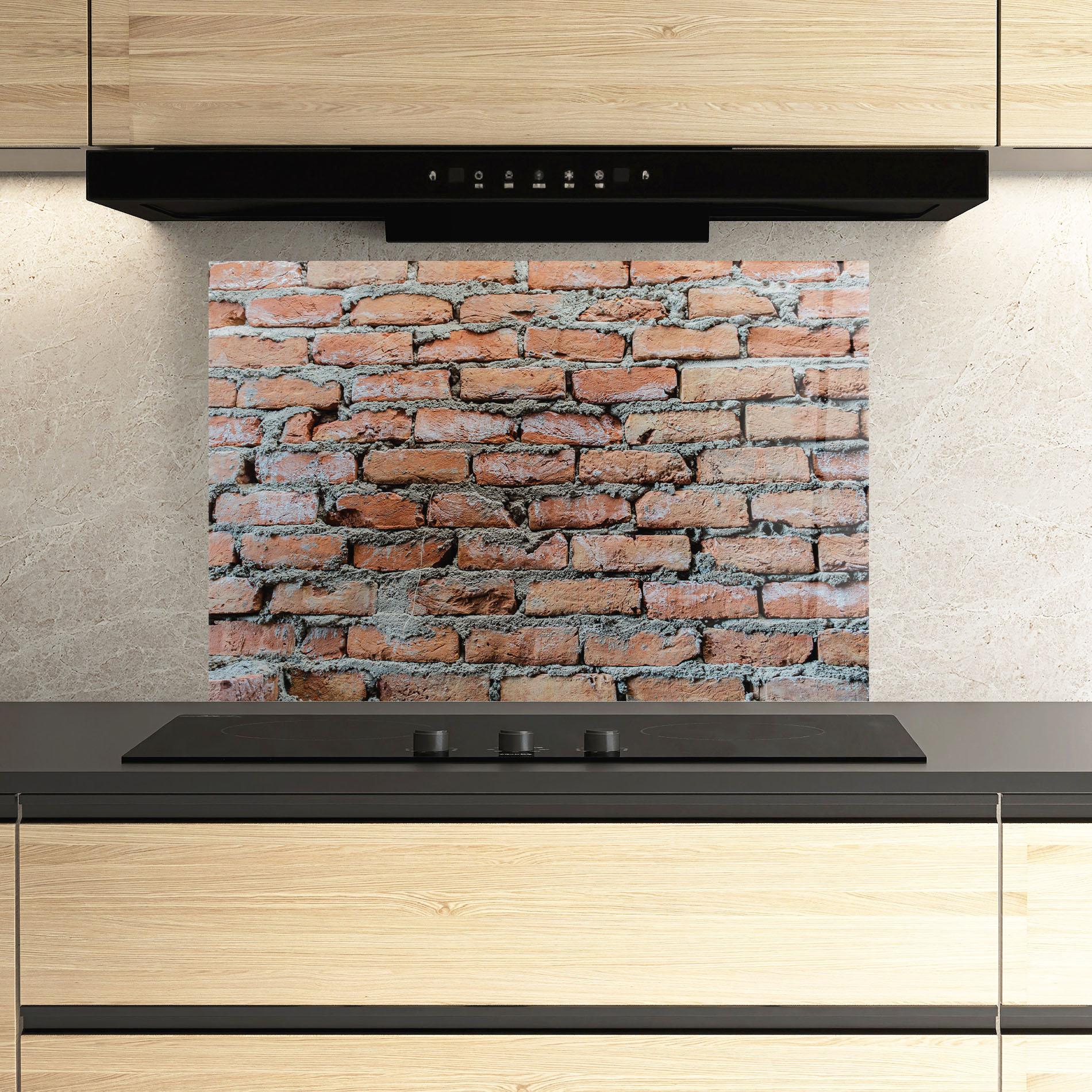 Panou Sticla Bucatarie Bricks With Ciment 2 mockup 3