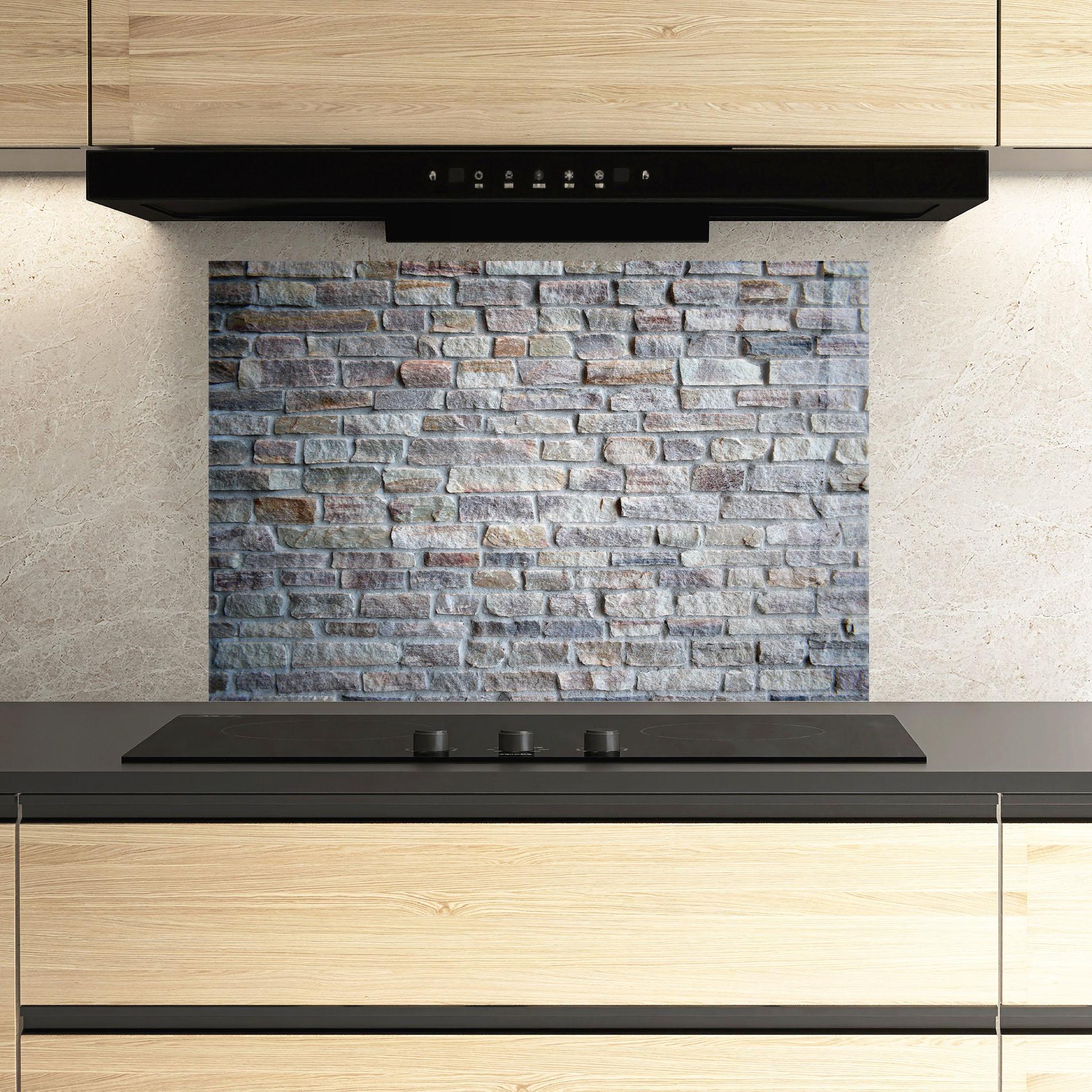 Panou Sticla Bucatarie Greyish Bircks mockup 3