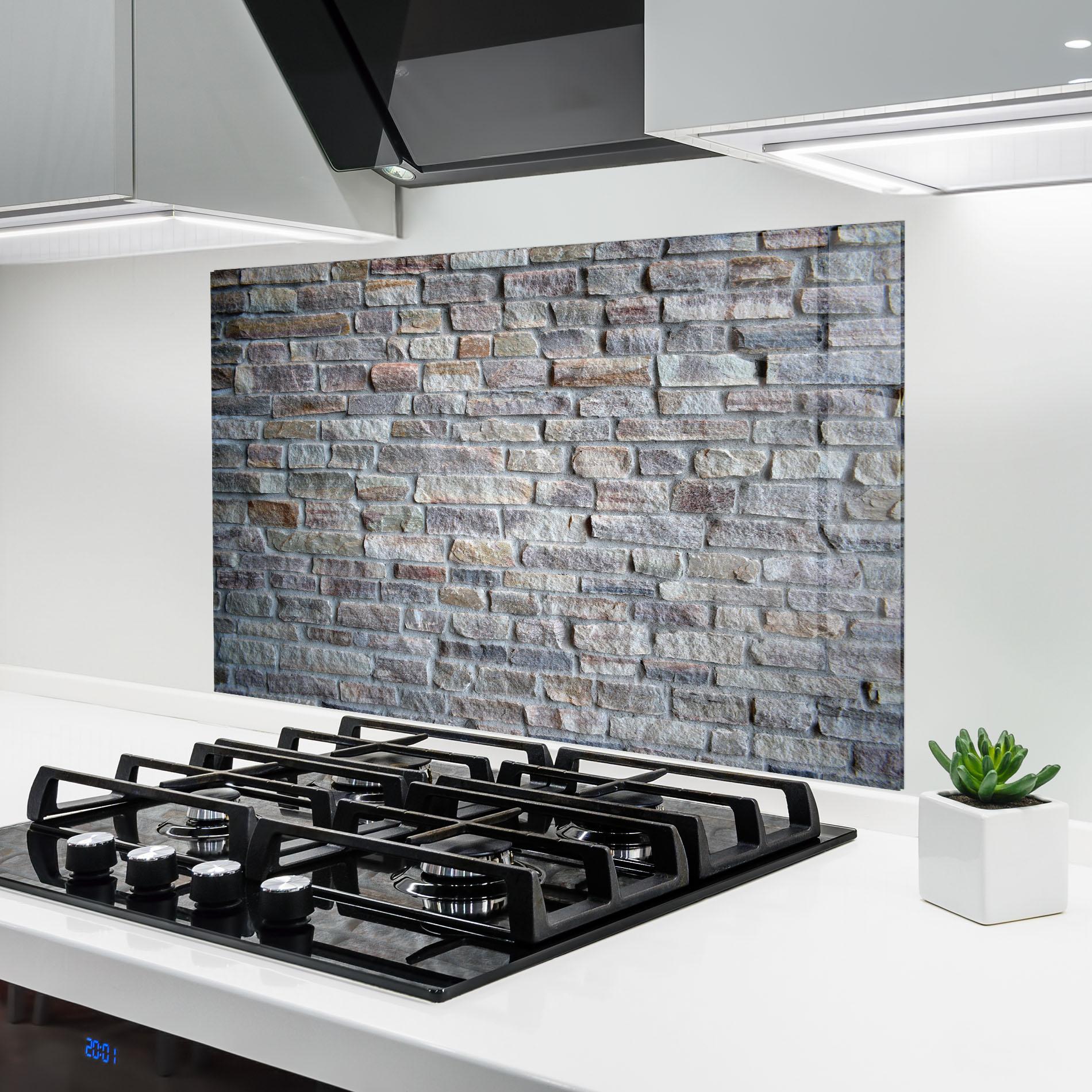 Panou Sticla Bucatarie Greyish Bircks mockup 6