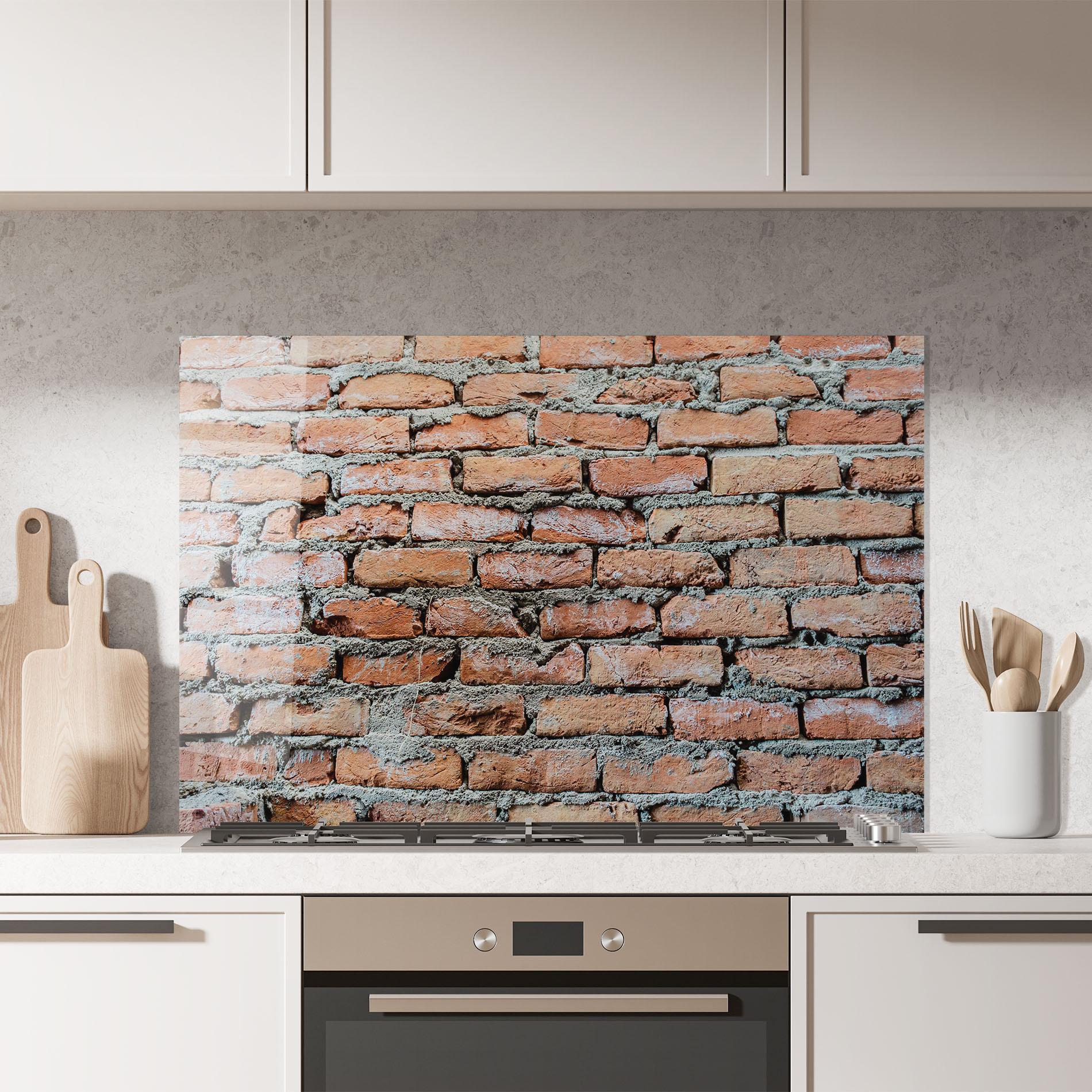 Panou Sticla Bucatarie Bricks With Ciment 2 mockup 7