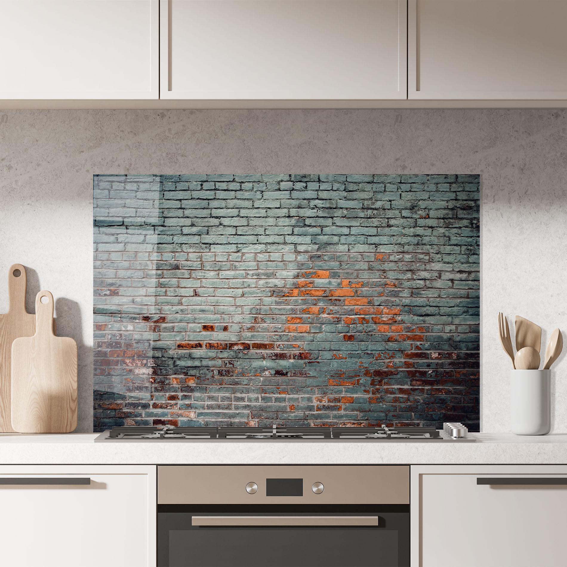 Panou Sticla Bucatarie Colorful Bircks mockup 7