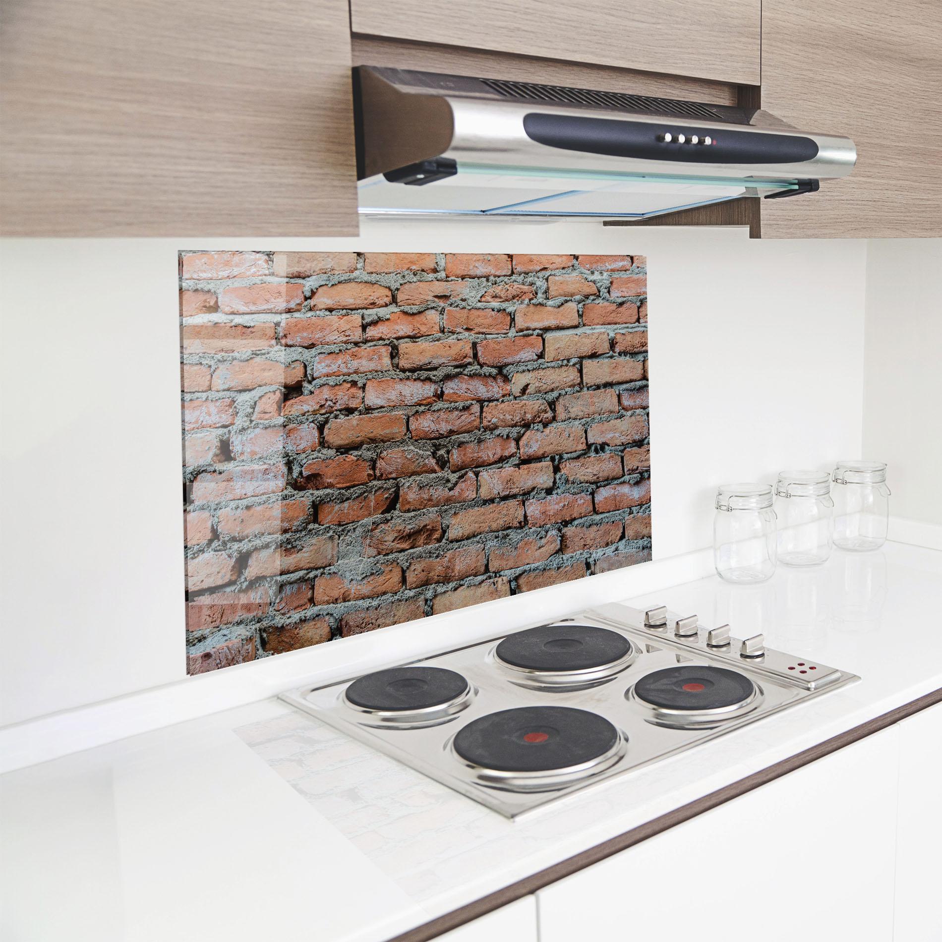 Panou Sticla Bucatarie Bricks With Ciment 2 mockup 8