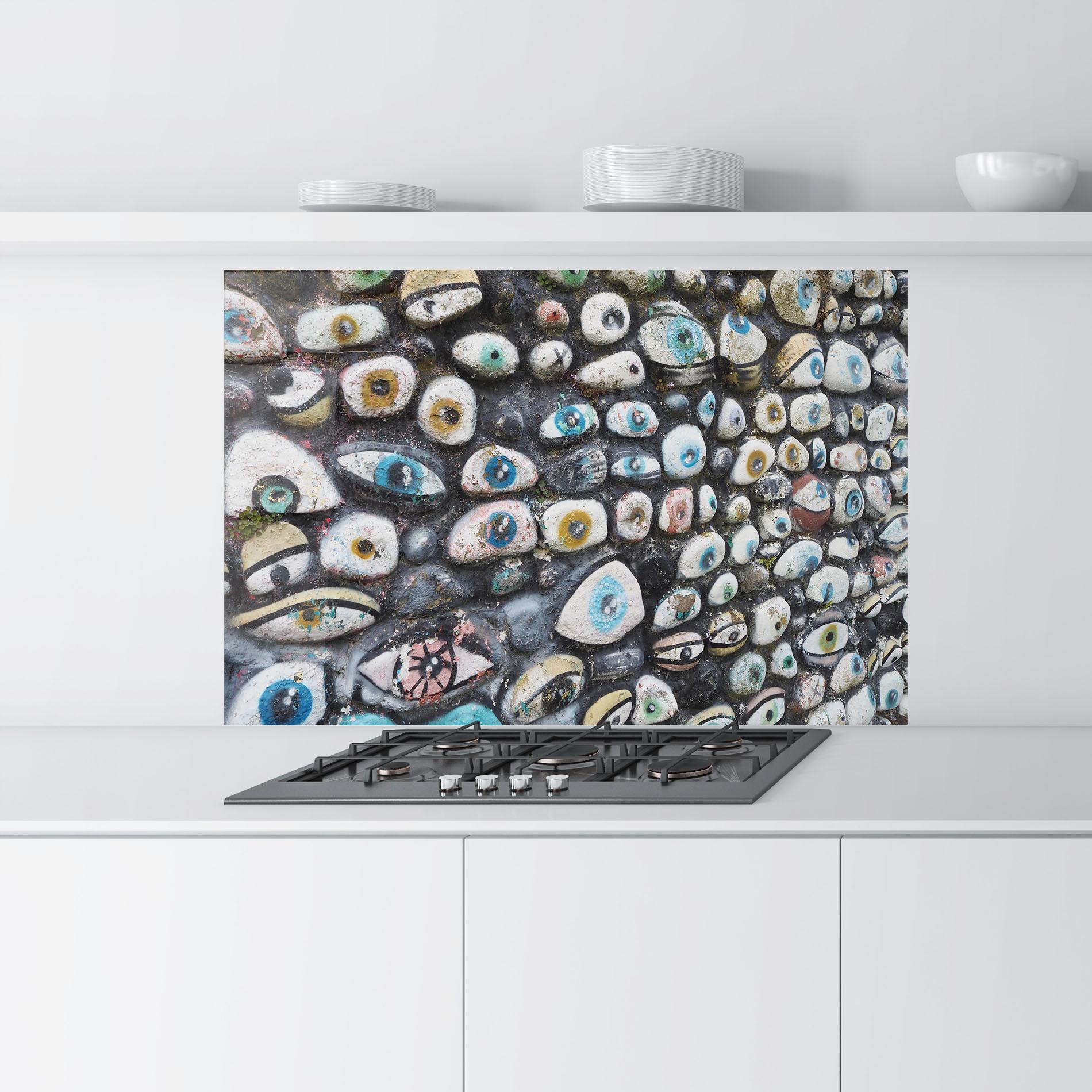 Panou Sticla Bucatarie Eyes On Stones mockup 9