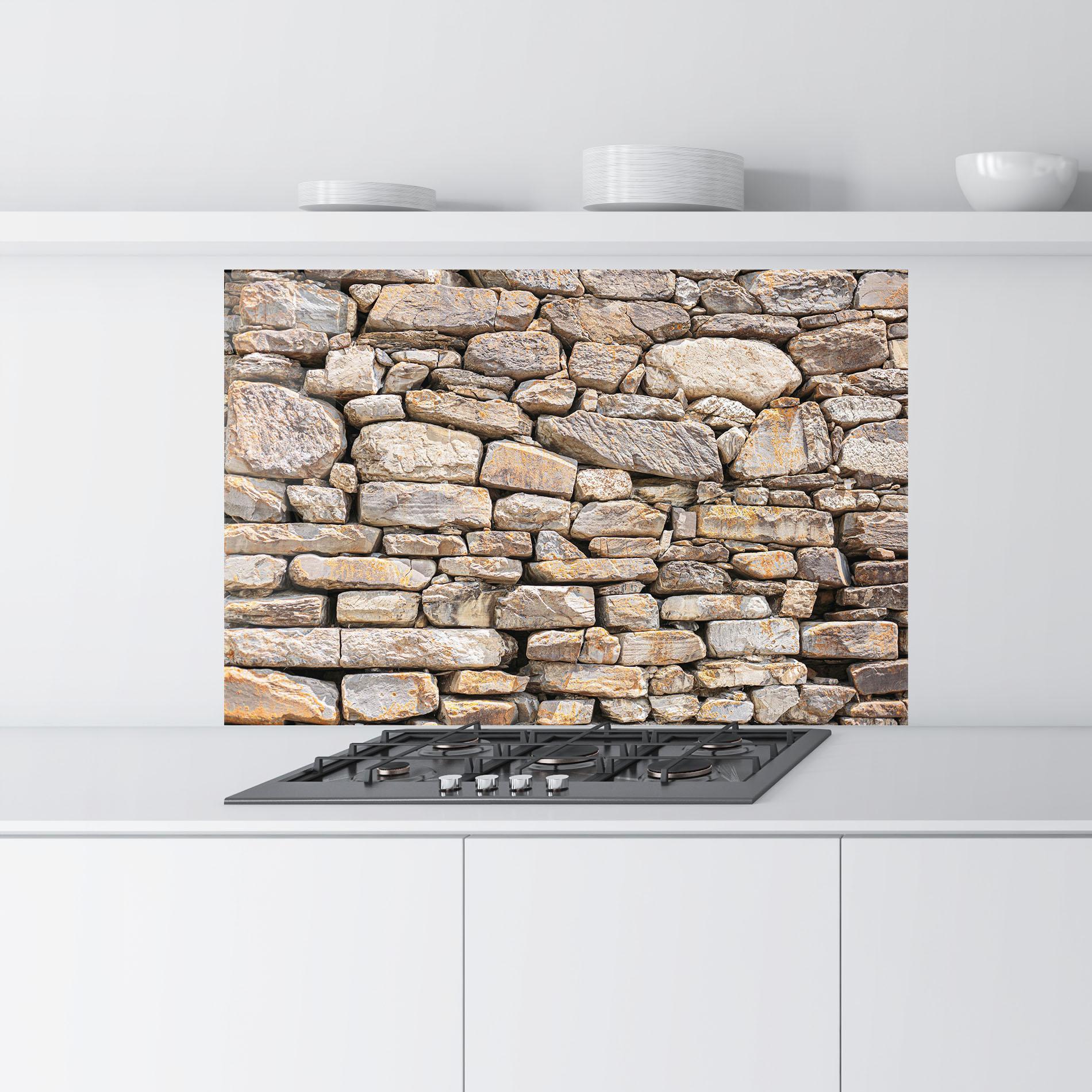 Panou Sticla Bucatarie Rough Stones mockup 9