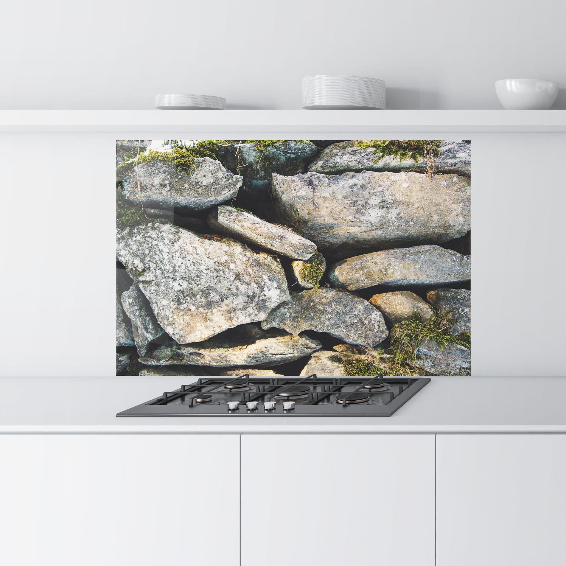 Panou Sticla Bucatarie Stone In Nature mockup 9