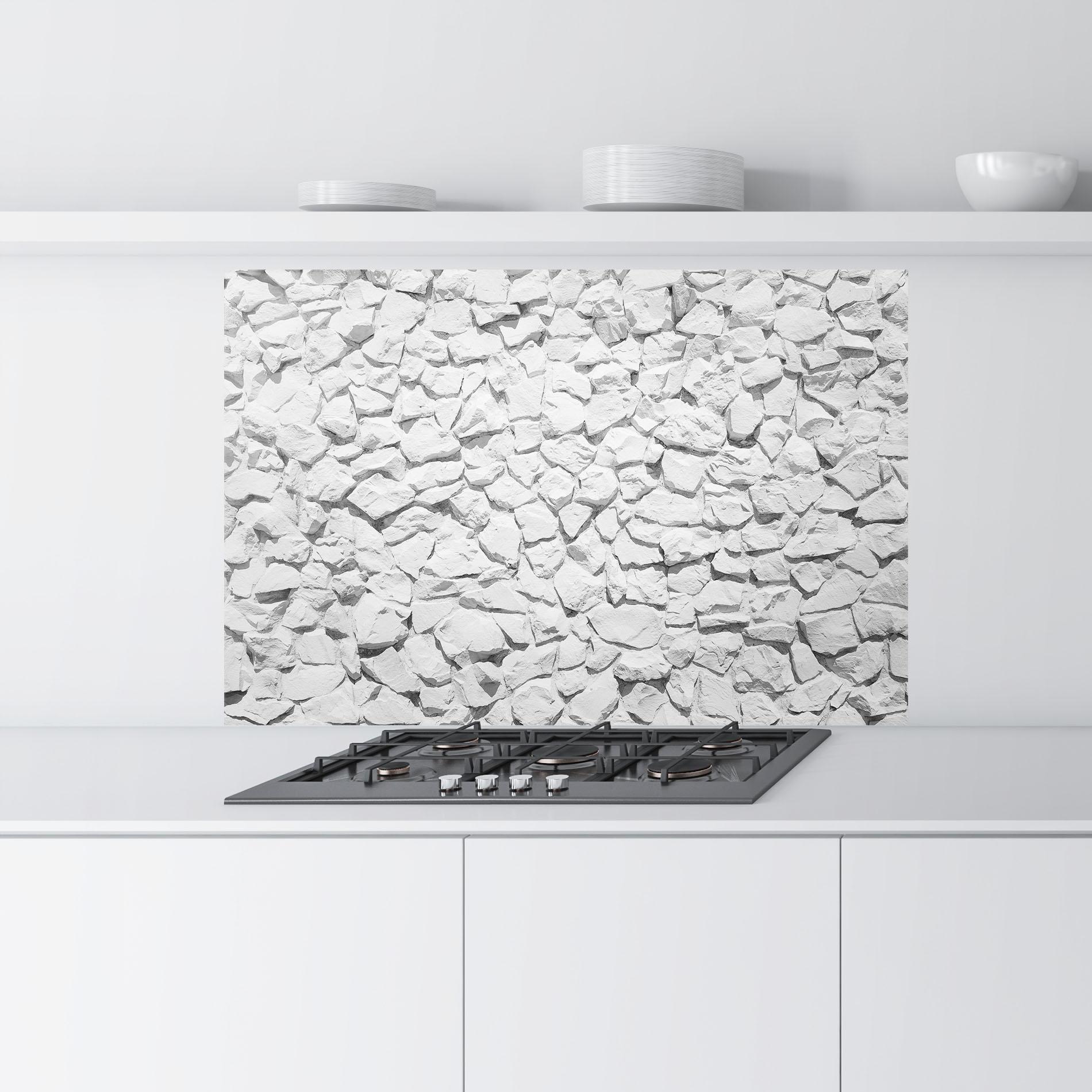 Panou Sticla Bucatarie White Stones mockup 9