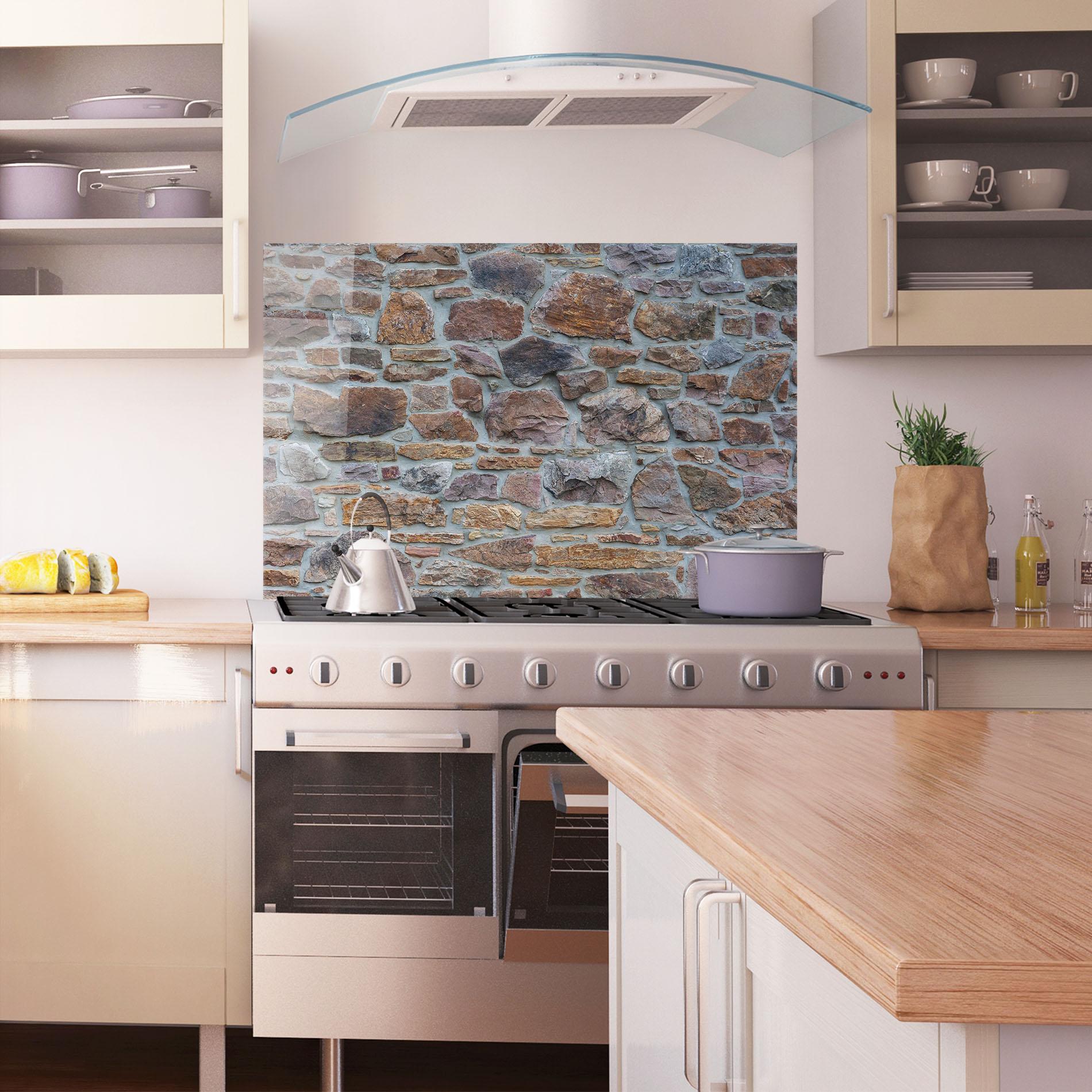 Panou Sticla Bucatarie Colorul Stones mockup 1