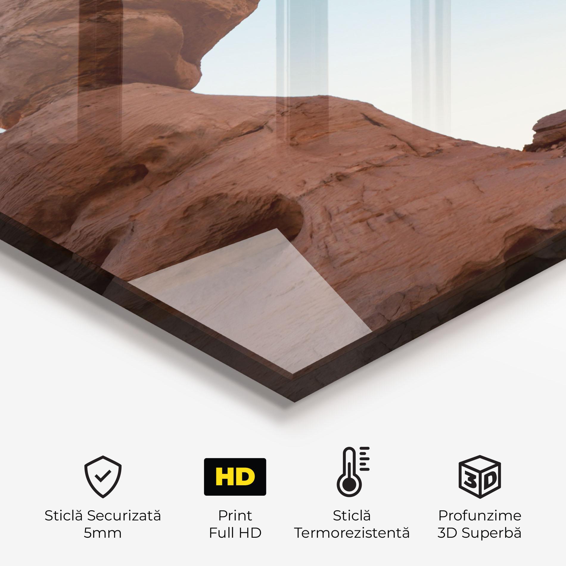 Panou Sticla Bucatarie Arcade In Desert mockup 2