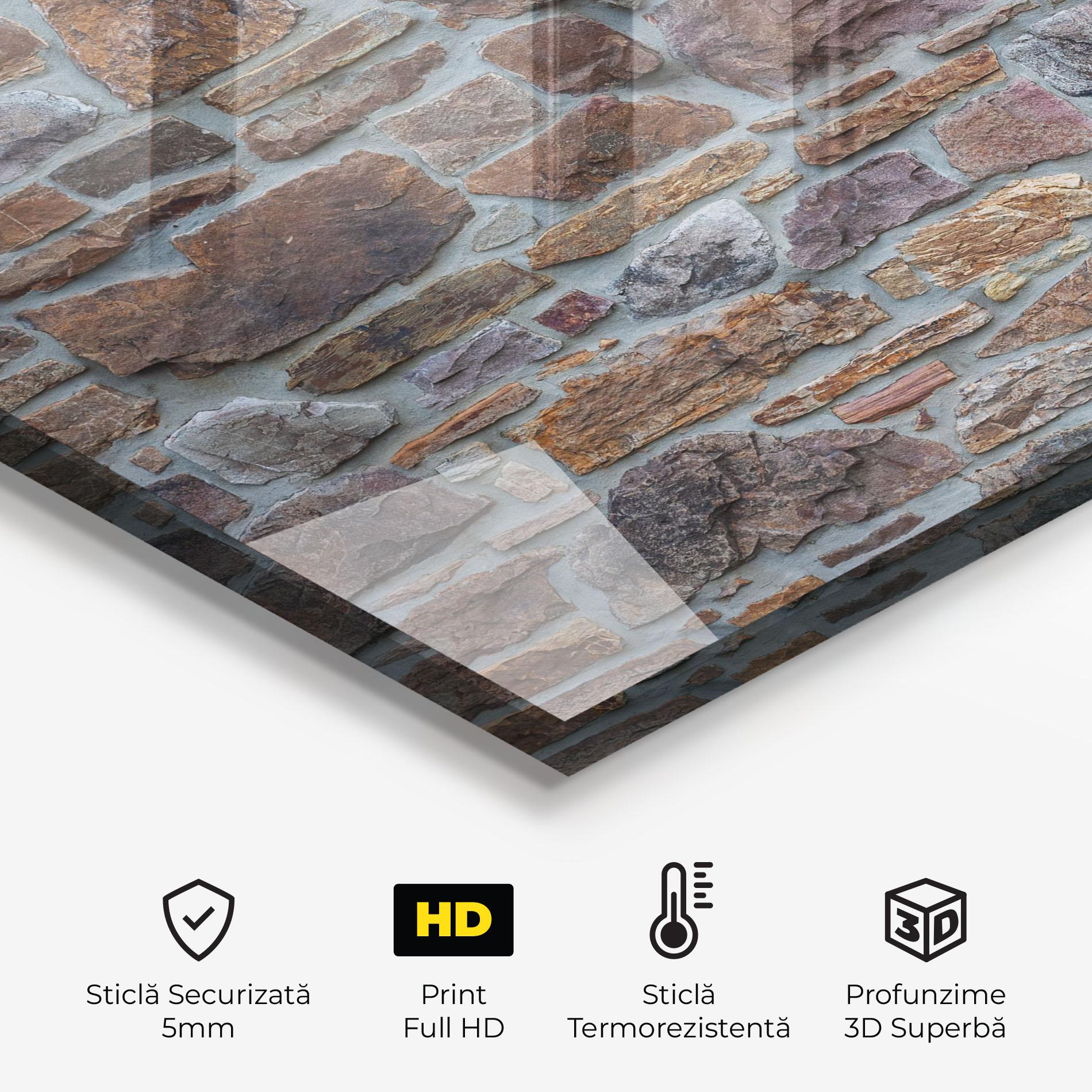 Panou Sticla Bucatarie Colorul Stones mockup 2