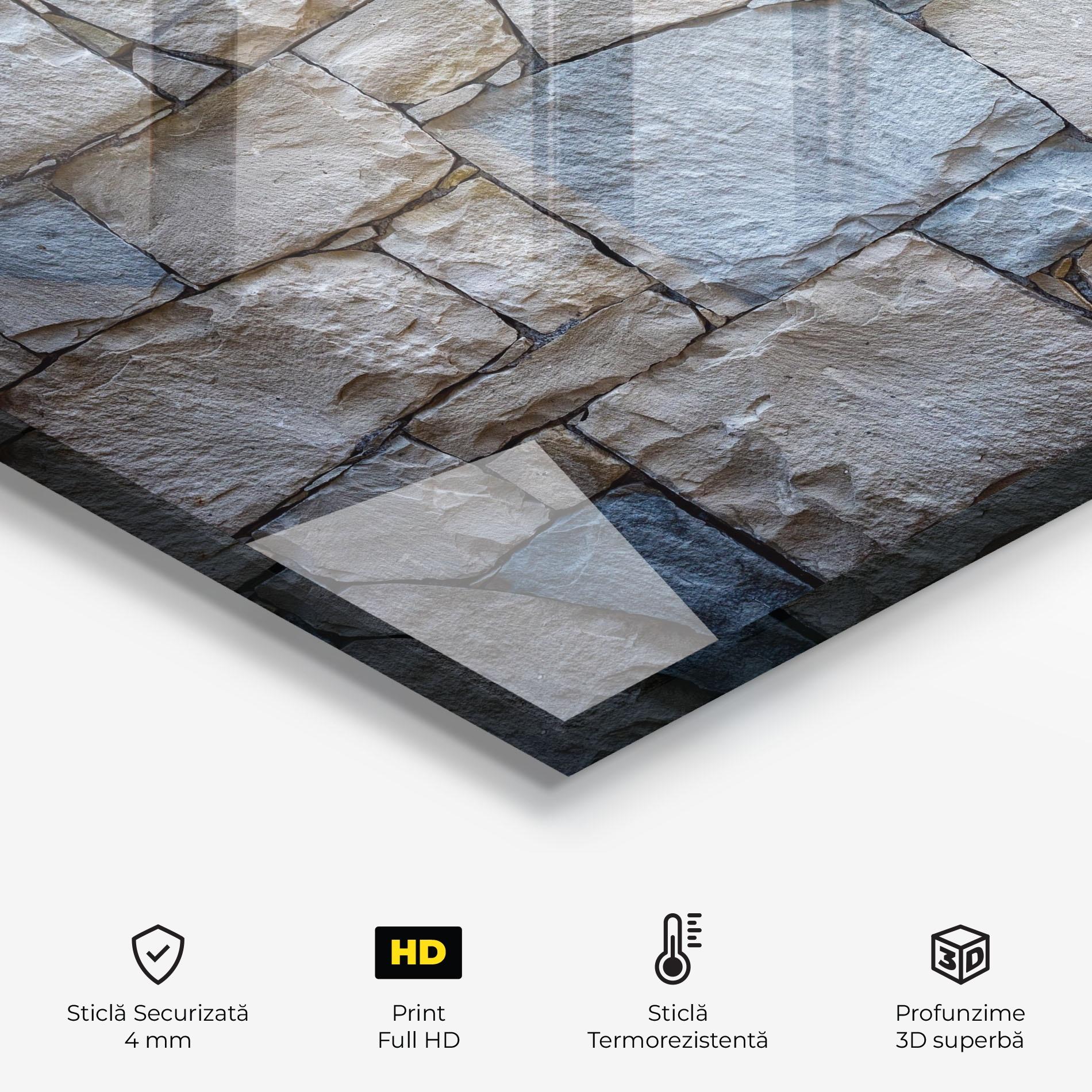 Panou Sticla Bucatarie Stones In Harmony mockup 2