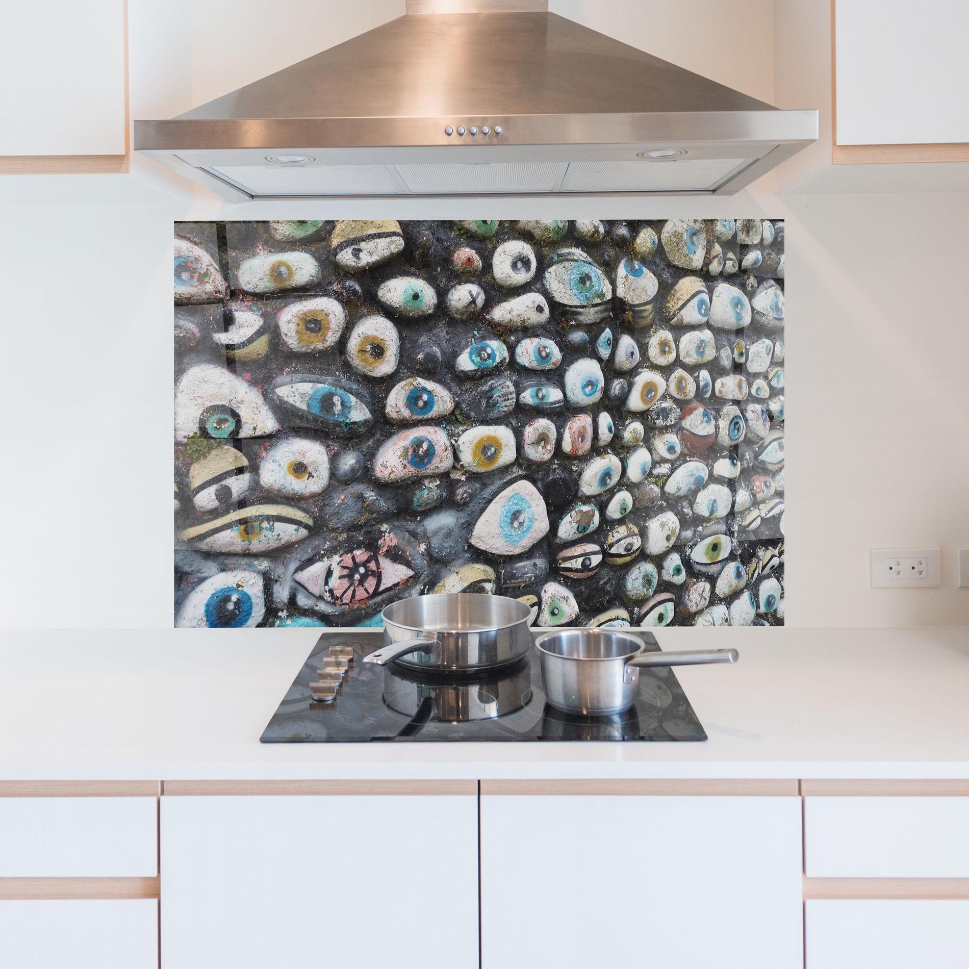 Panou Sticla Bucatarie Eyes On Stones mockup 5