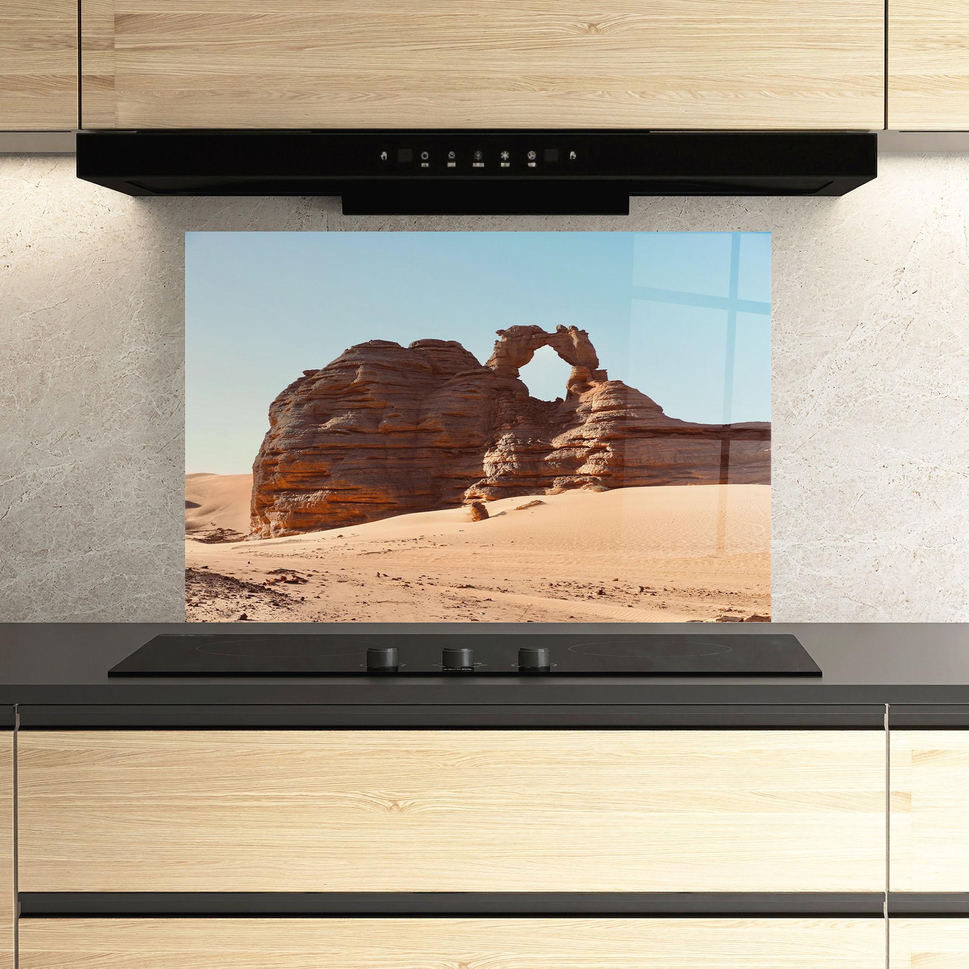 Panou Sticla Bucatarie Arcade In Desert 2 mockup 3