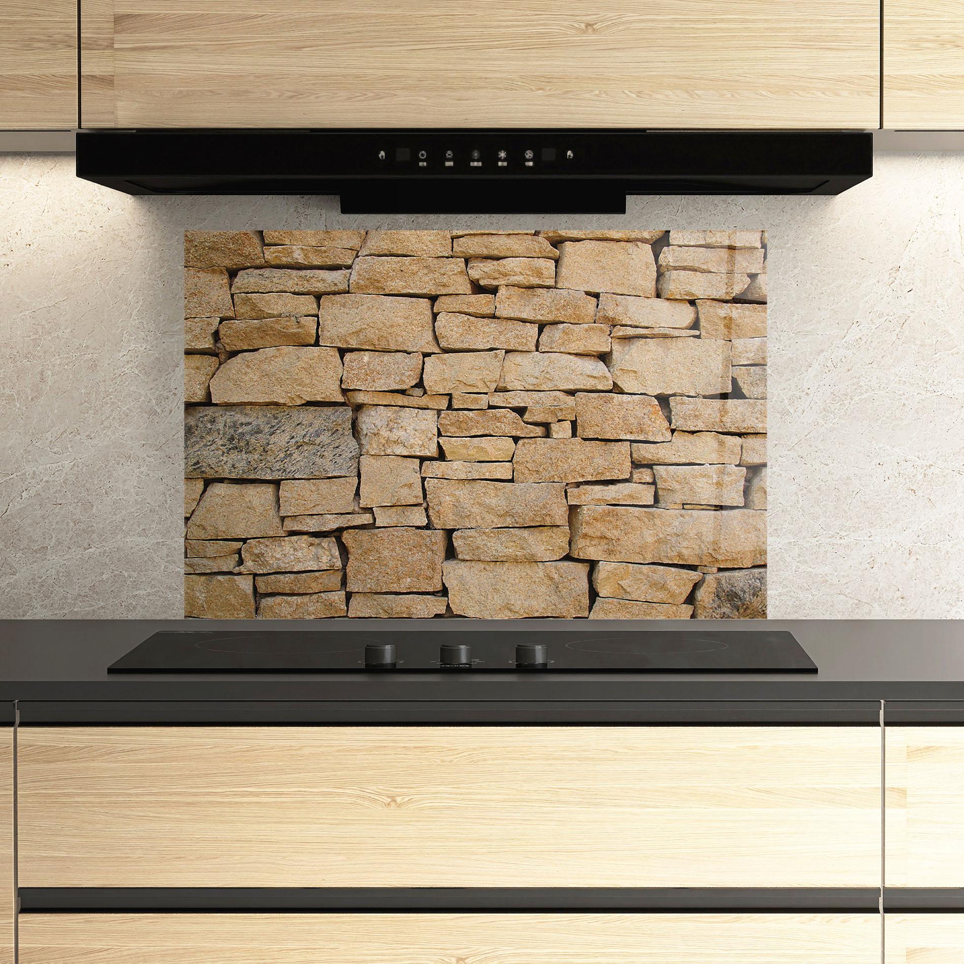 Panou Sticla Bucatarie Desert Stones mockup 3