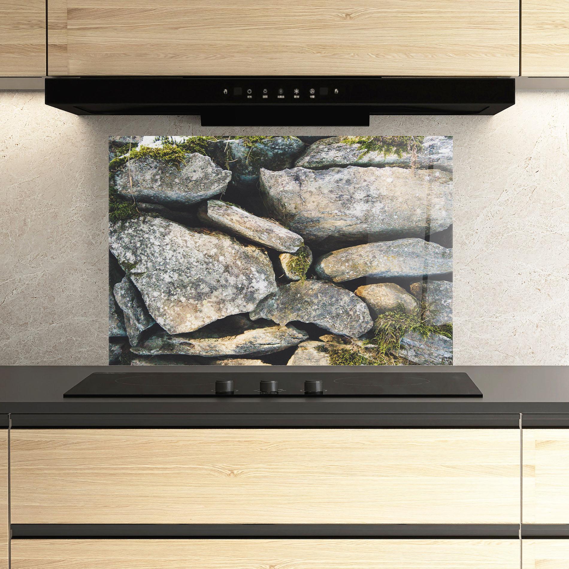 Panou Sticla Bucatarie Stone In Nature mockup 3