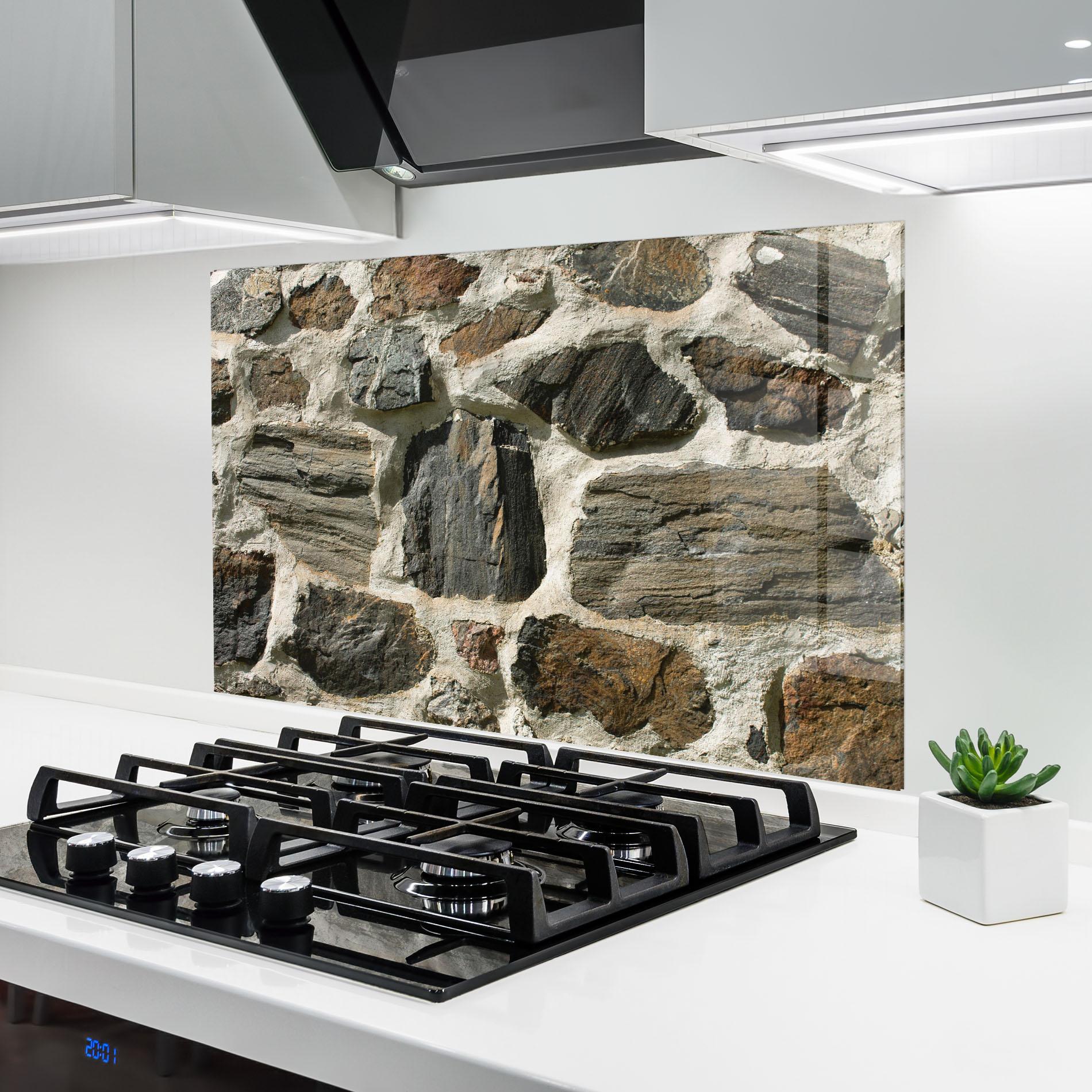 Panou Sticla Bucatarie Ambiental Stones mockup 6