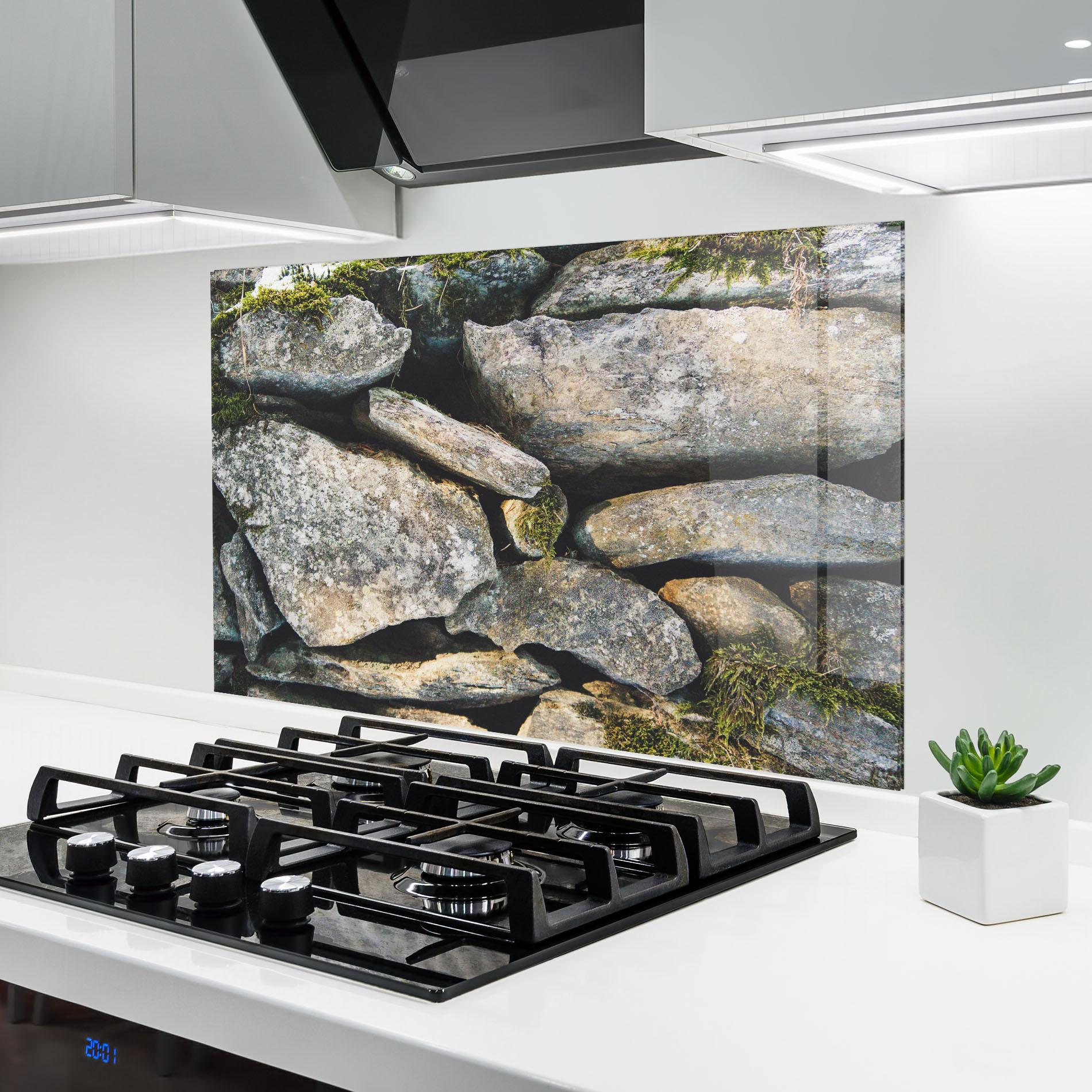 Panou Sticla Bucatarie Stone In Nature mockup 6