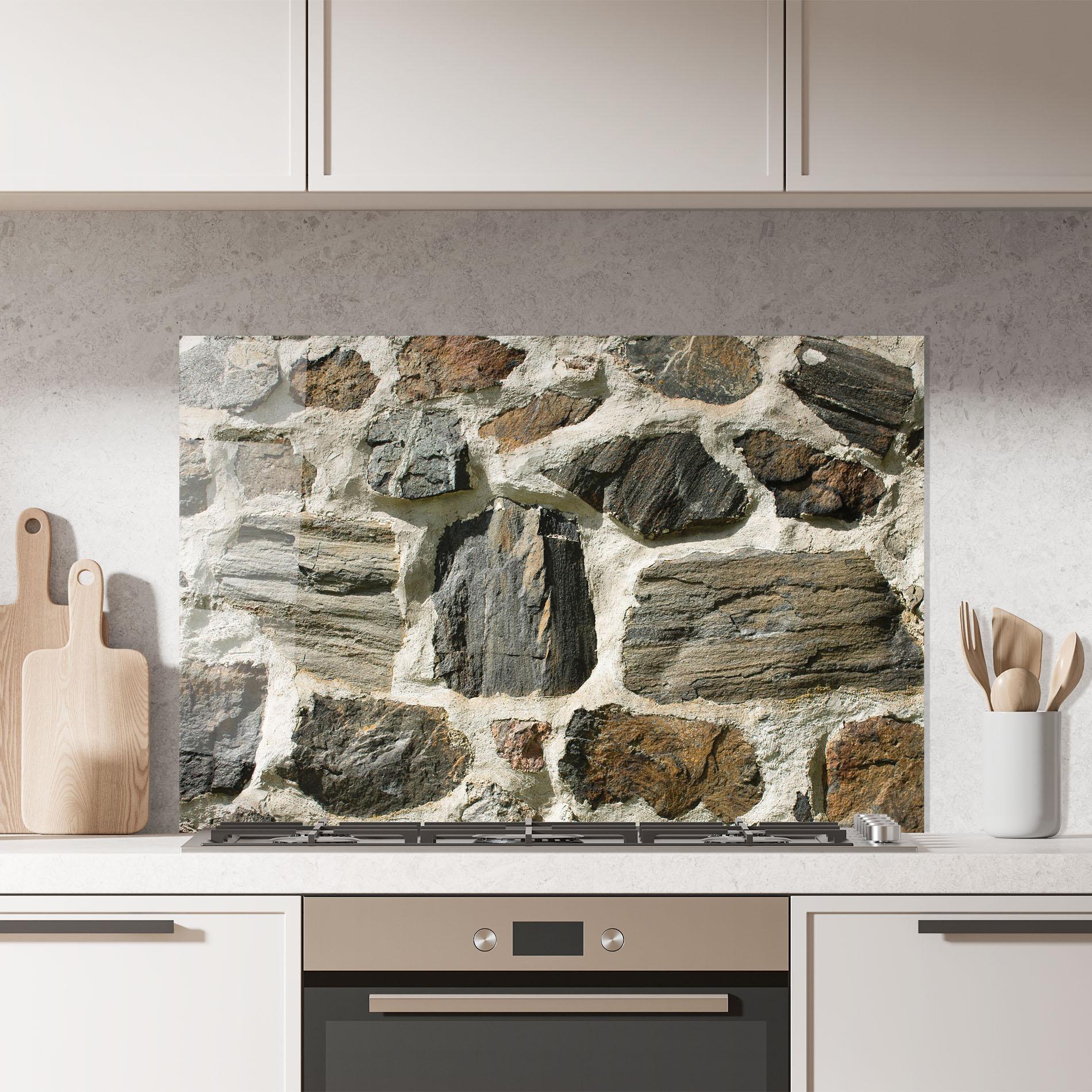 Panou Sticla Bucatarie Ambiental Stones mockup 7