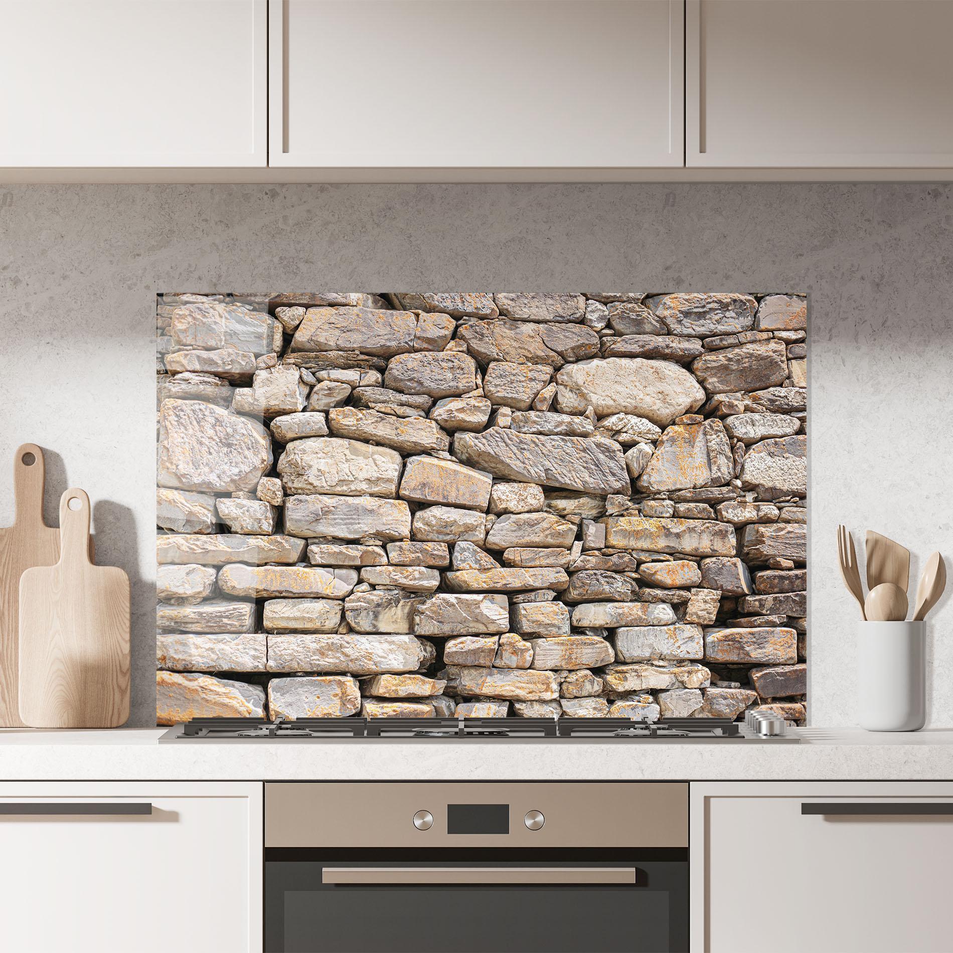 Panou Sticla Bucatarie Rough Stones mockup 7
