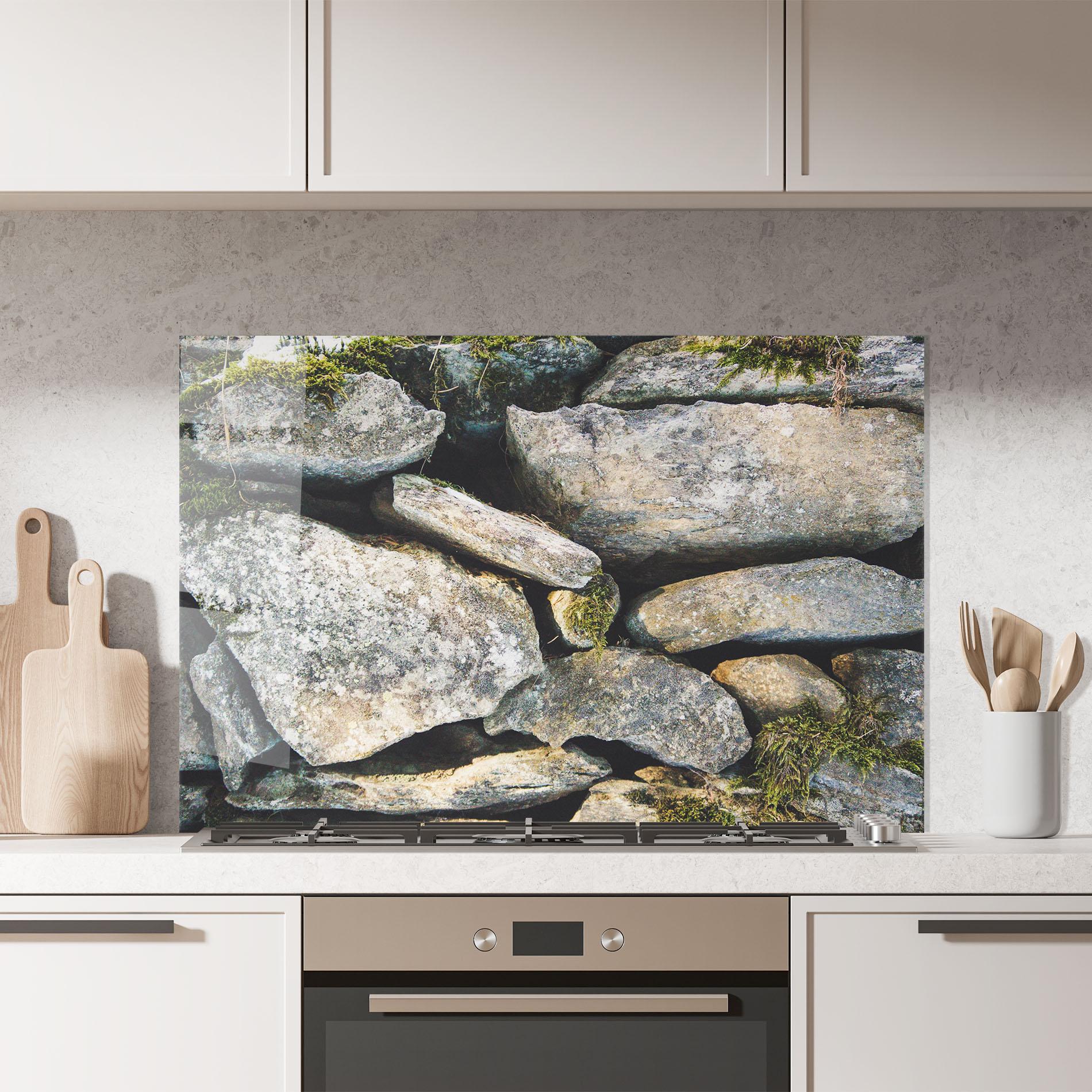 Panou Sticla Bucatarie Stone In Nature mockup 7